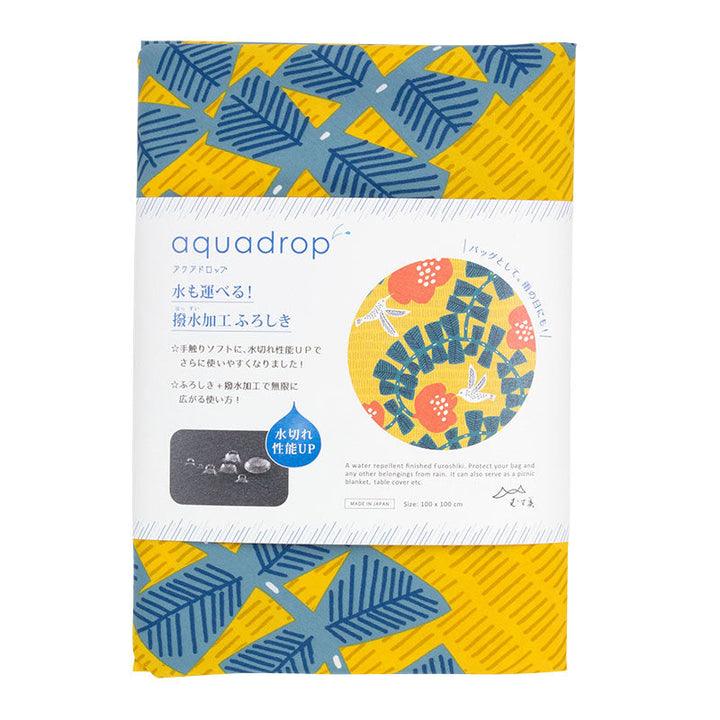 Hummingbird / Water-repellent Furoshiki 100 x 100cm Yellow - Nagamochi Shop