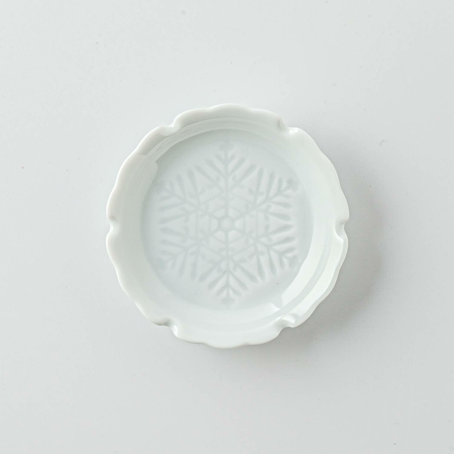 Mino Porcelain "Gaku" Line Engraving Mamezara - Nagamochi Shop