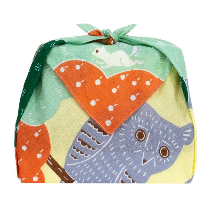 Art Furoshiki (Owl Green) 50cmx50cm - Nagamochi Shop