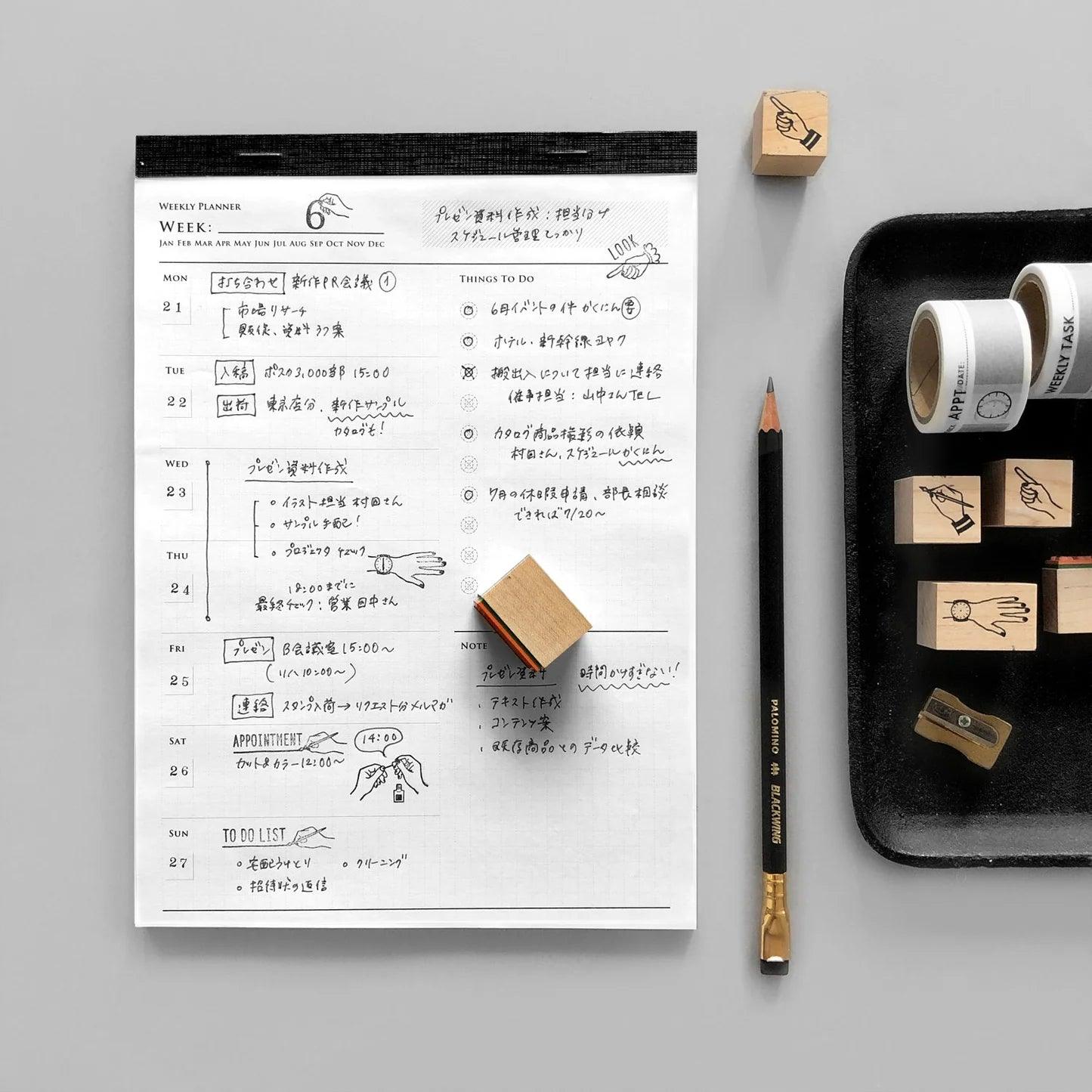 Weekly Planner A5 Notepad - Nagamochi Shop