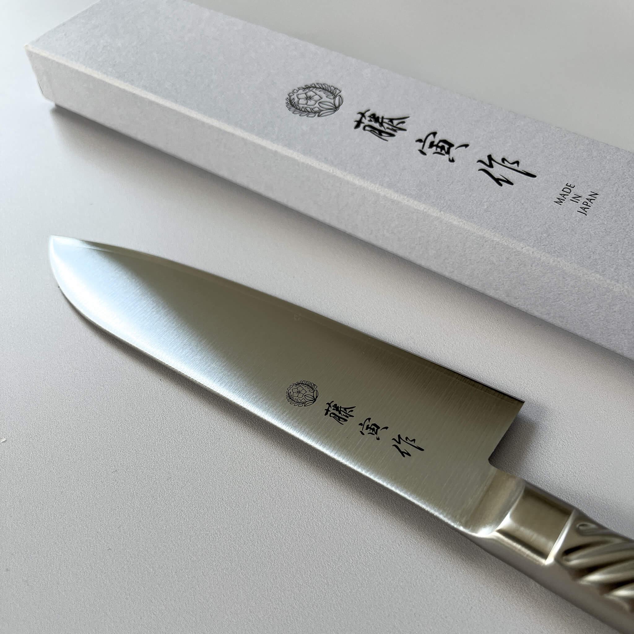 Cobalt Metal Santoku Knife 170mm - TOJIRO PRO DP ( Japanese Kitchen Knife ) - Nagamochi Shop