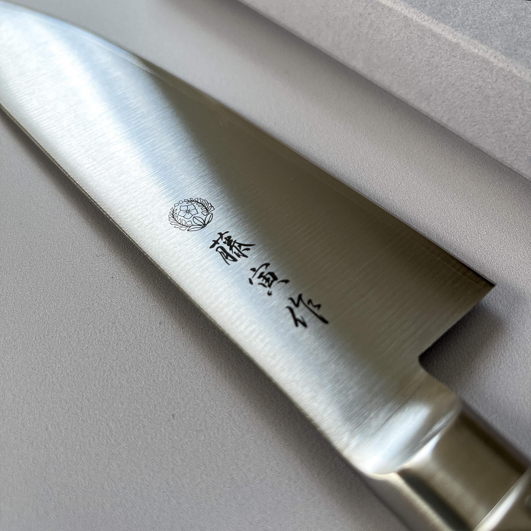 Cobalt Metal Santoku Knife 170mm - TOJIRO PRO DP ( Japanese Kitchen Knife ) - Nagamochi Shop