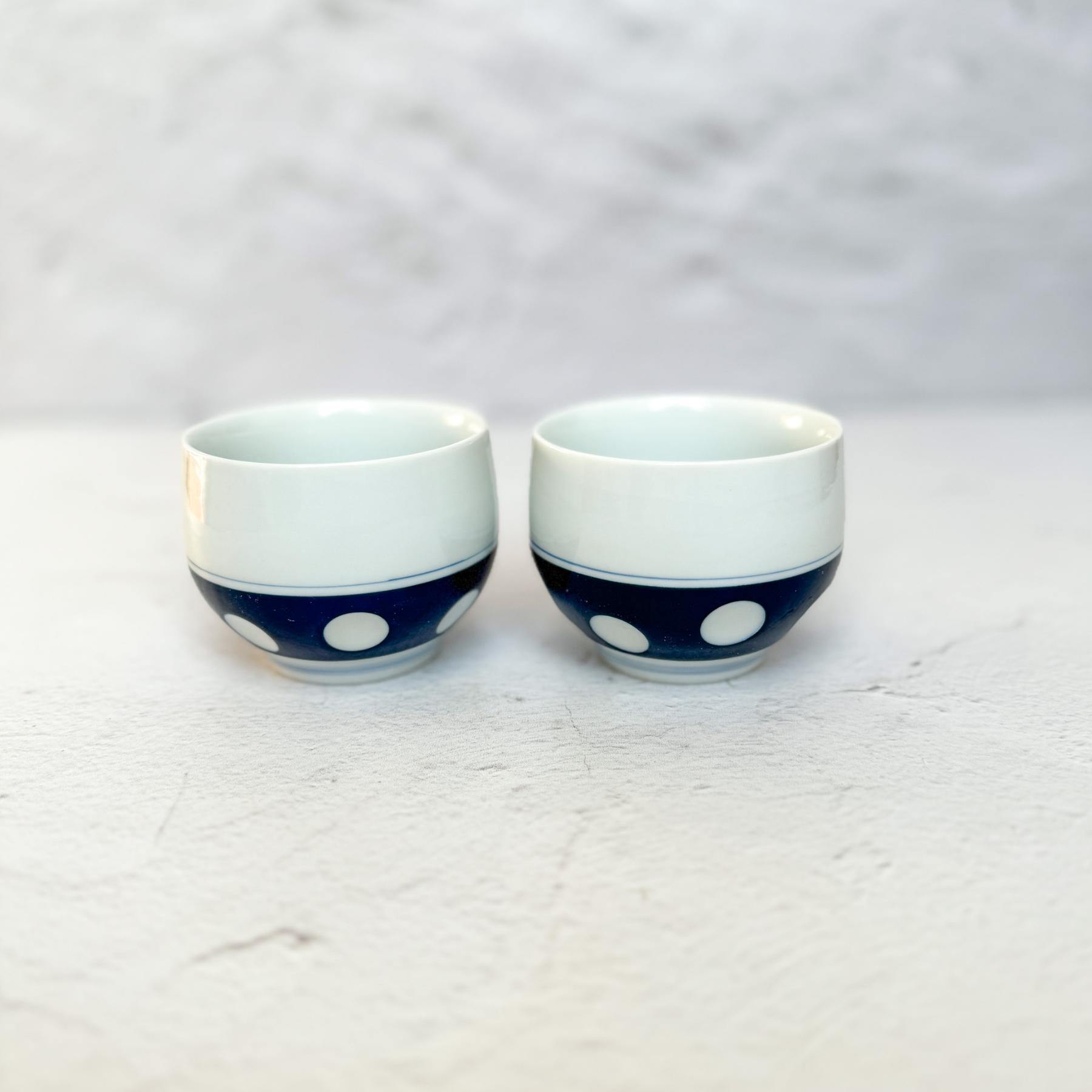 Mid Century Hasami Porcelain Tea Set "Cha-no-ma" (Teapot and Tea Cups) - Nagamochi Shop