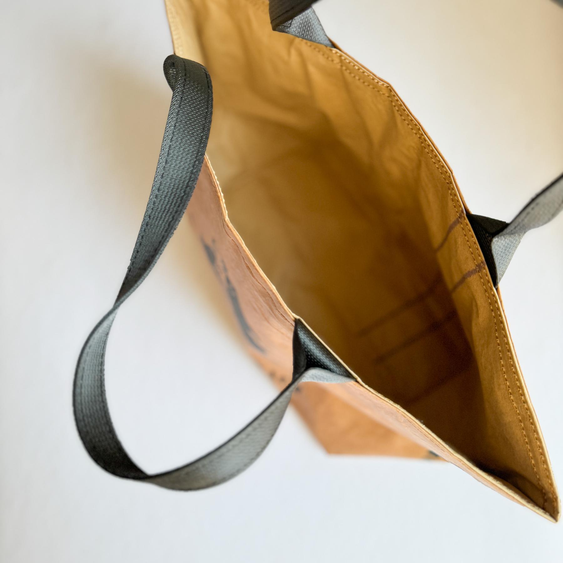 Handbag Made from Recycled Japanese Rice Bag | Samurai (Miyagi) - Nagamochi Shop