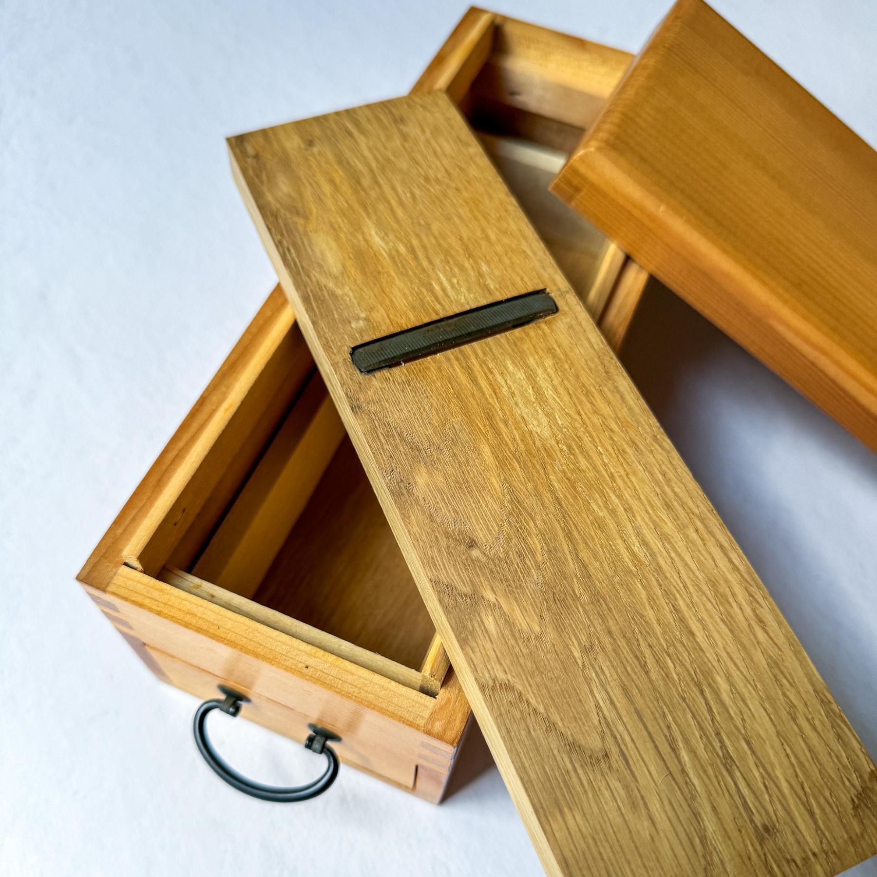 Used Katsuobushi Kezuri | Dried Bonito Shaver Slicer Wooden Box - Nagamochi Shop