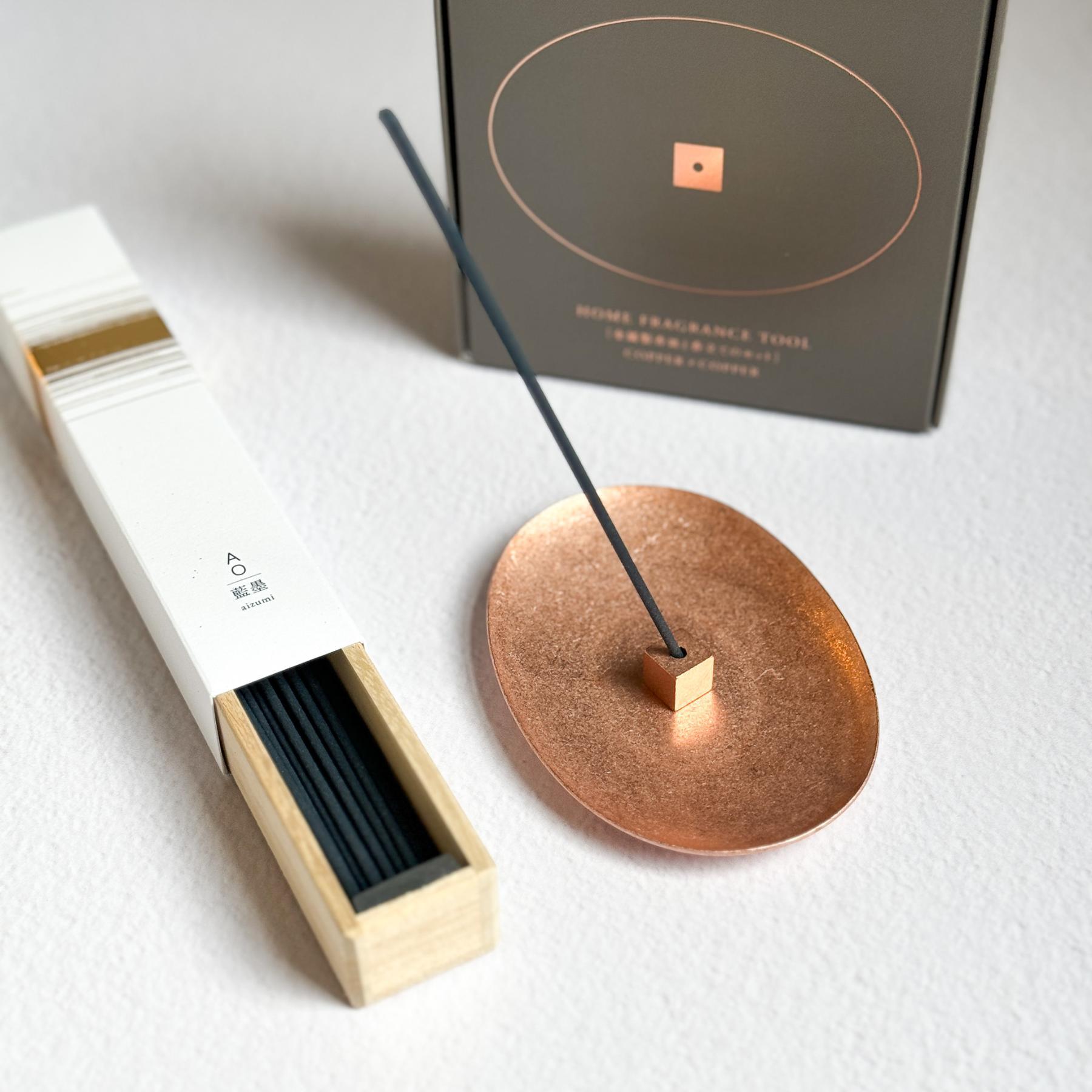Aluminium x Copper Incense Holder - Nagamochi Shop