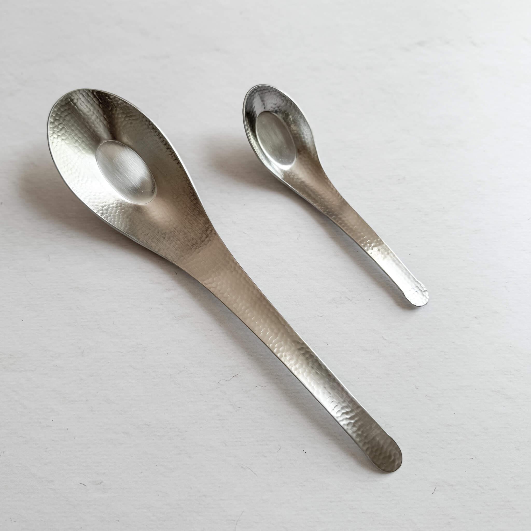Stainless Steel Soup Spoon made in Tubame (Large Size) - Nagamochi Shop
