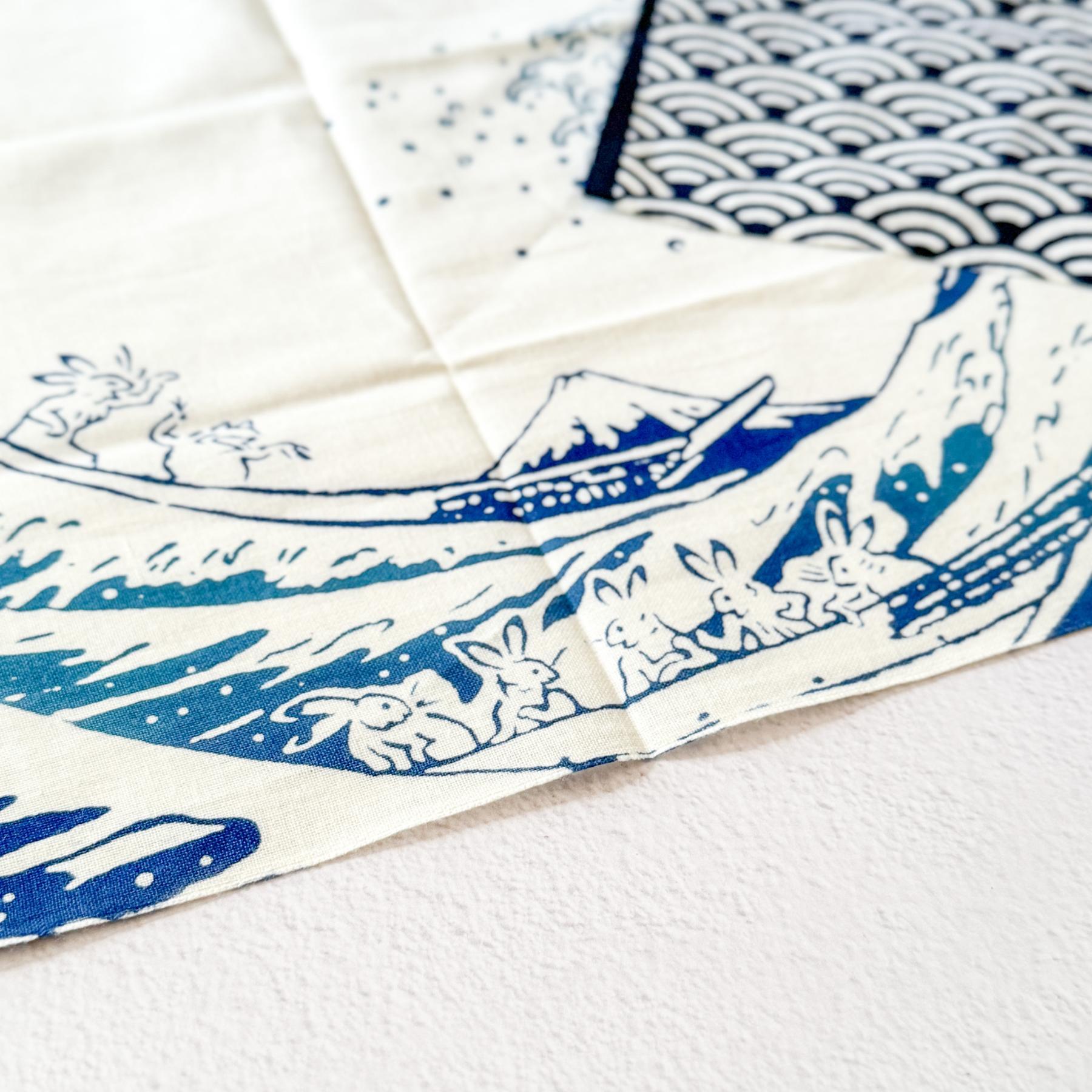 Tenugui Chojugiga Manga | The Great Wave off KANAGAWA - Nagamochi Shop