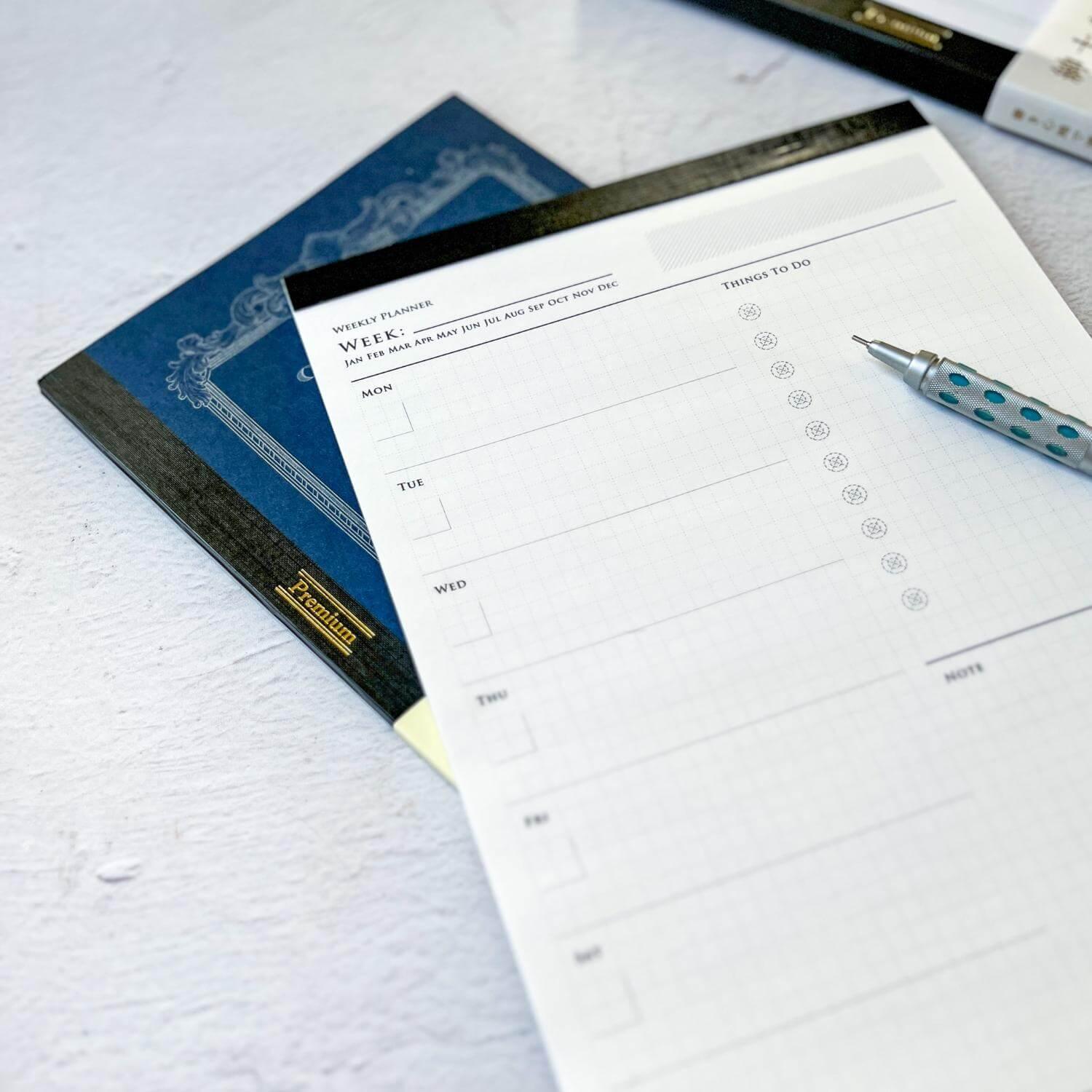 Weekly Planner A5 Notepad - Nagamochi Shop