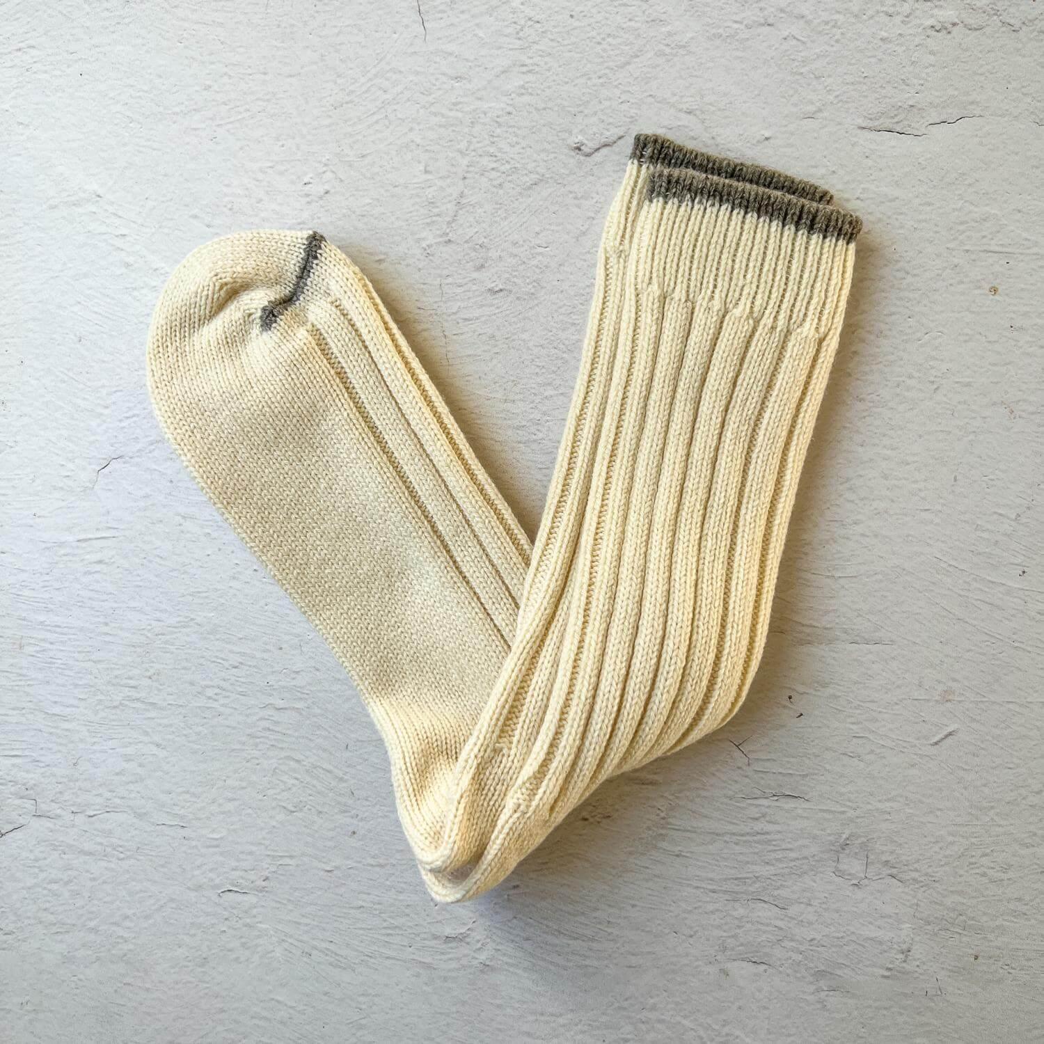Quality Low Gauge Wool Socks Made in Nara Japan - Nagamochi Shop