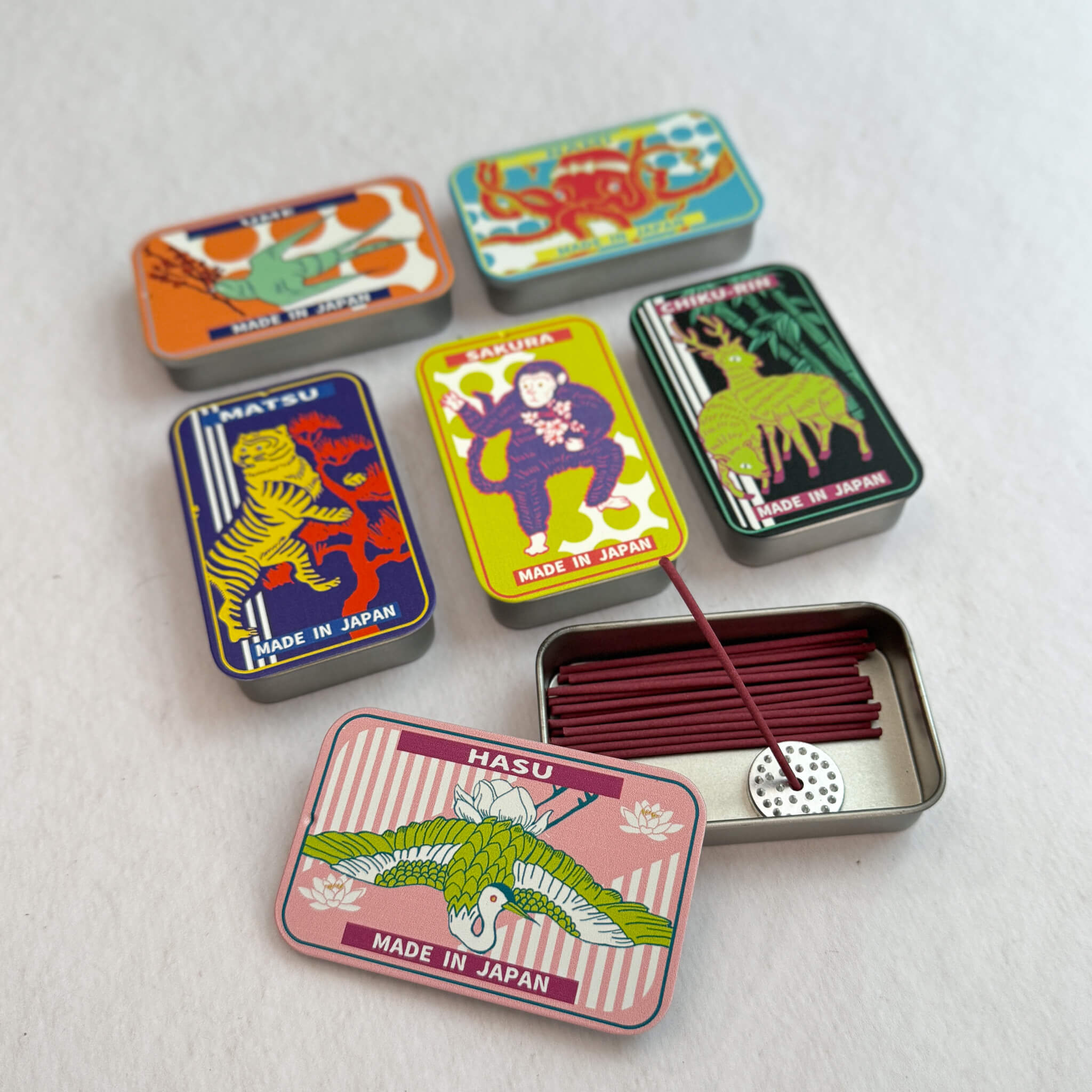 Portable Stick Incense in Aluminum Tin - Nagamochi Shop