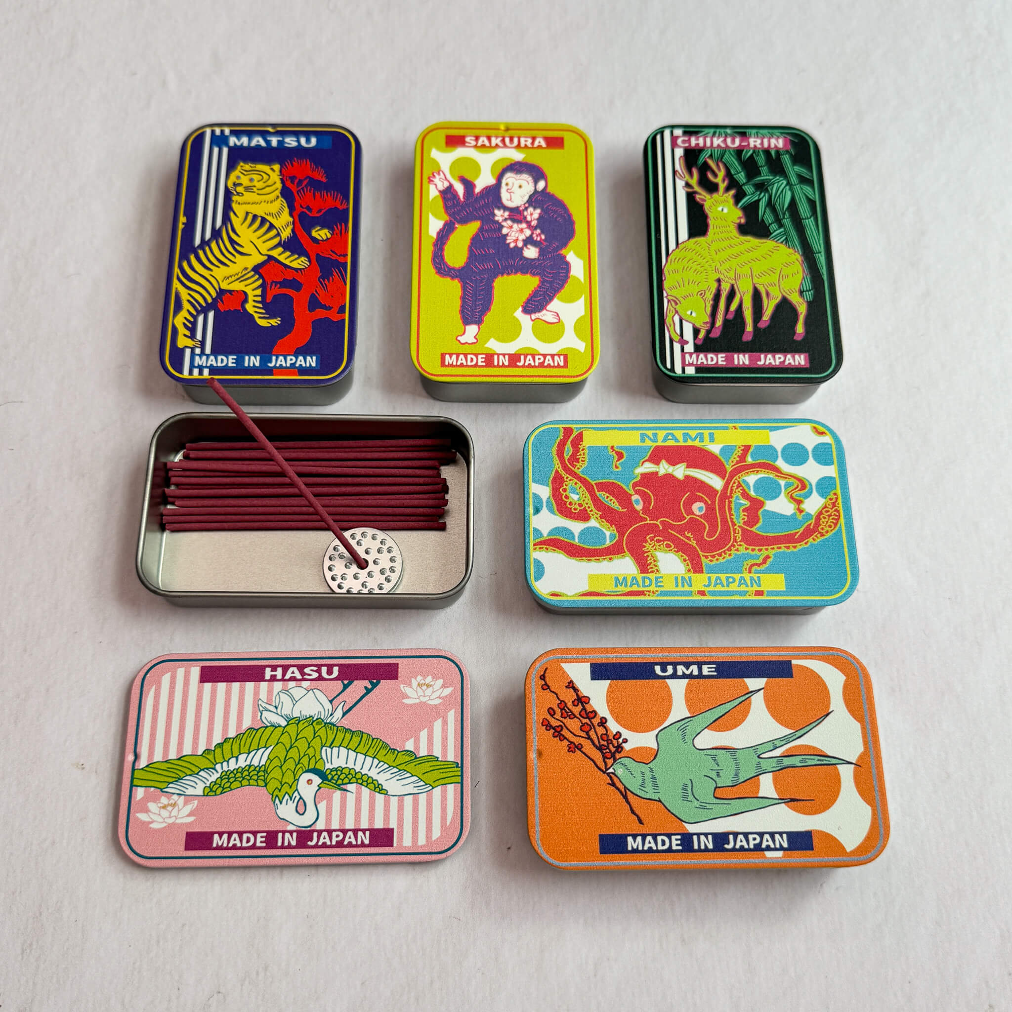 Portable Stick Incense in Aluminum Tin - Nagamochi Shop