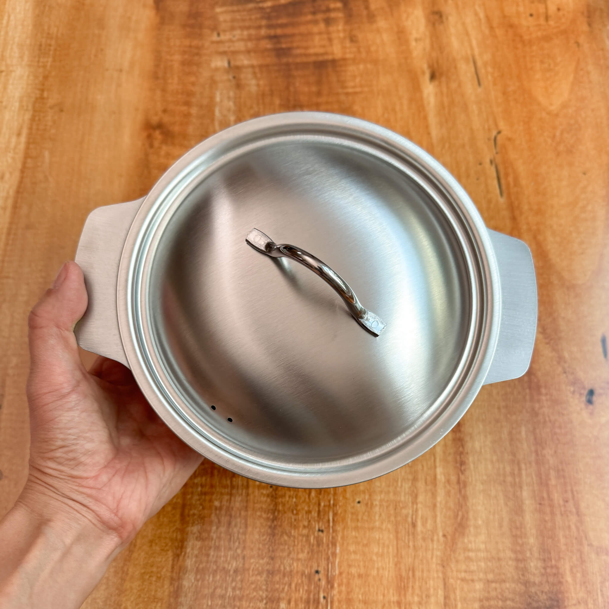 18cm Stainless Steel Pot with Lid / YOSHIKAWA - Nagamochi Shop