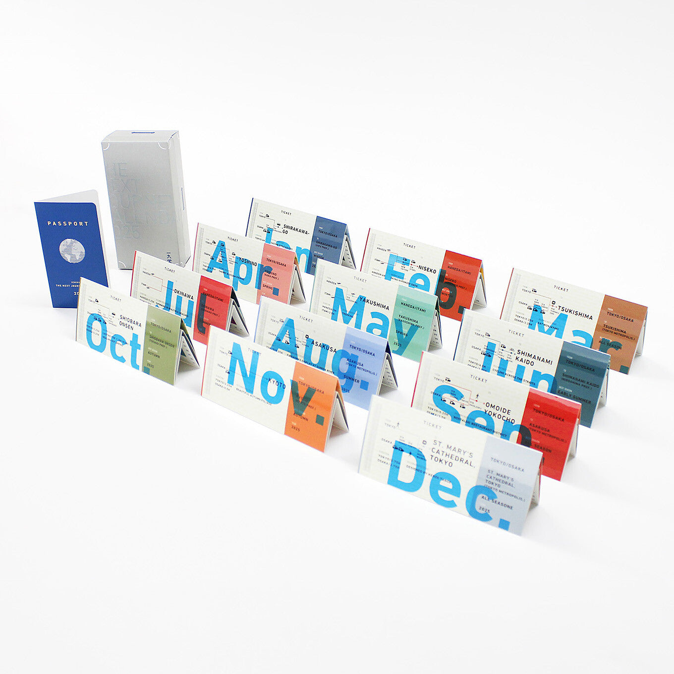 The Next Journey Japan Trip Pop-Up Desk Calendar - Nagamochi Shop