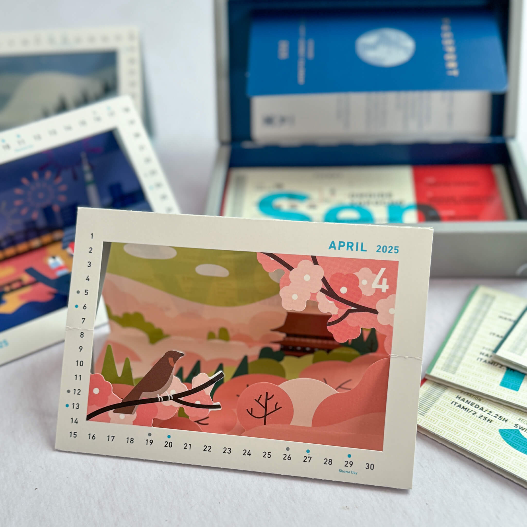 The Next Journey Japan Trip Pop-Up Desk Calendar - Nagamochi Shop