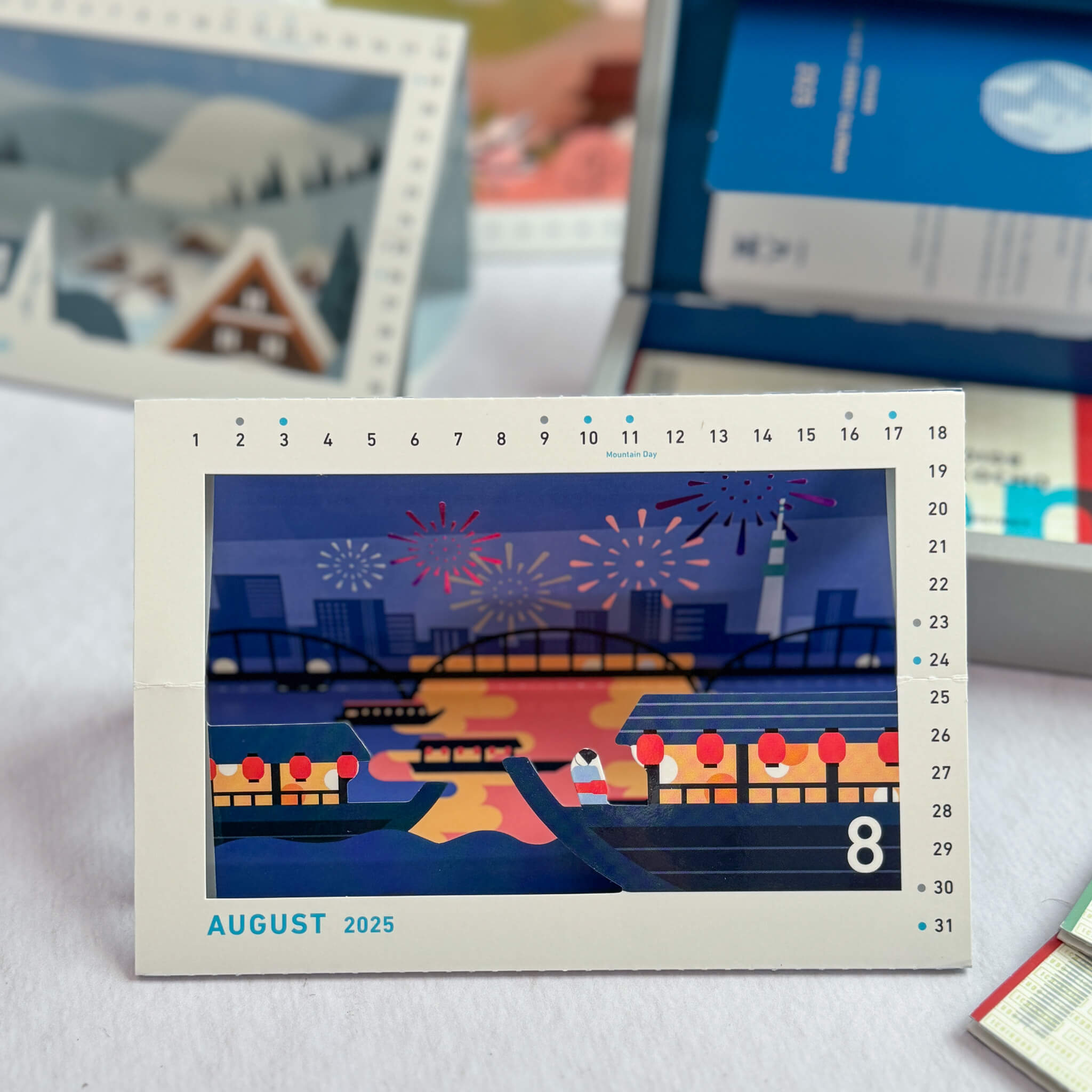 The Next Journey Japan Trip Pop-Up Desk Calendar - Nagamochi Shop