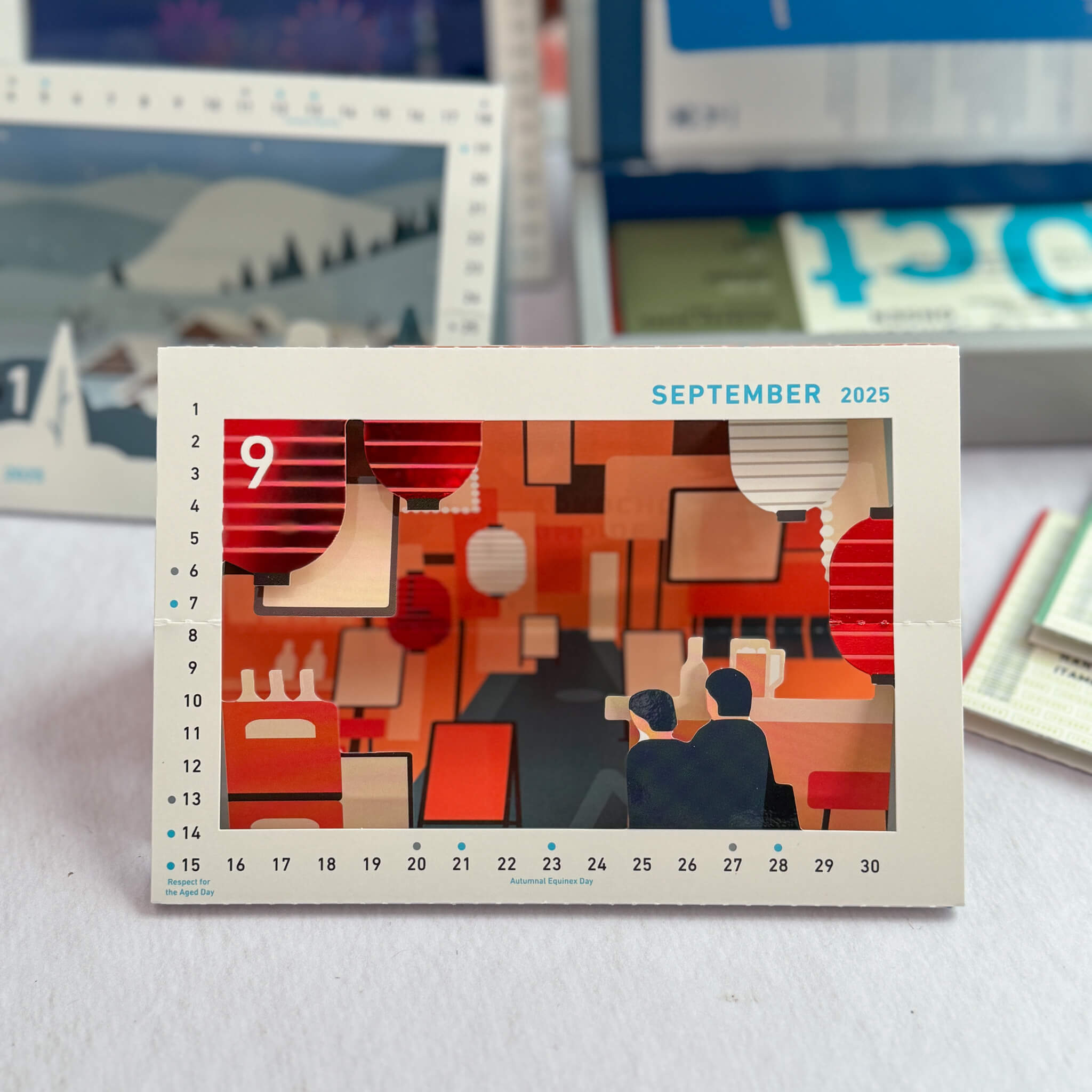 The Next Journey Japan Trip Pop-Up Desk Calendar - Nagamochi Shop