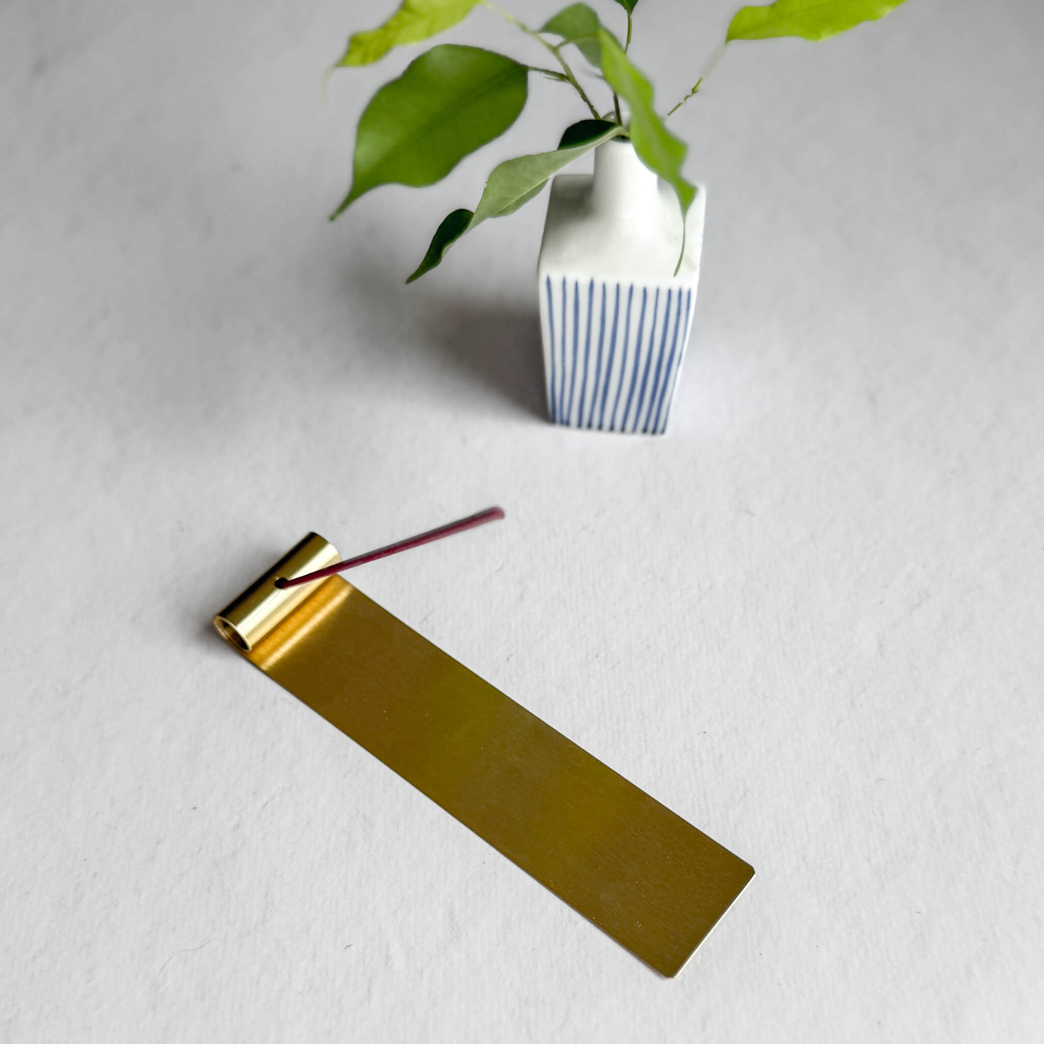 Brass Plate Japanese Incense Holder