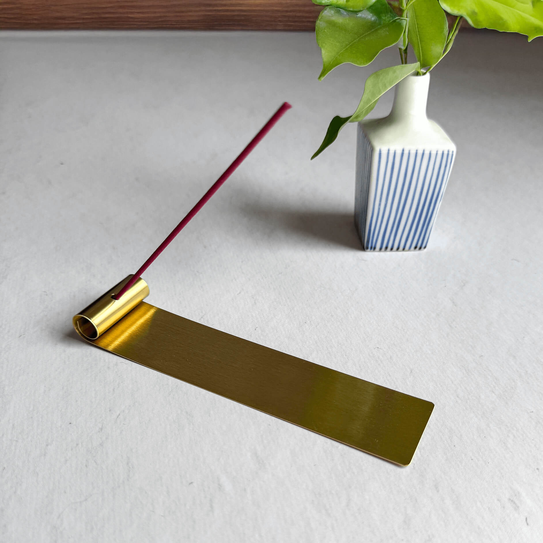 Brass Plate Japanese Incense Holder