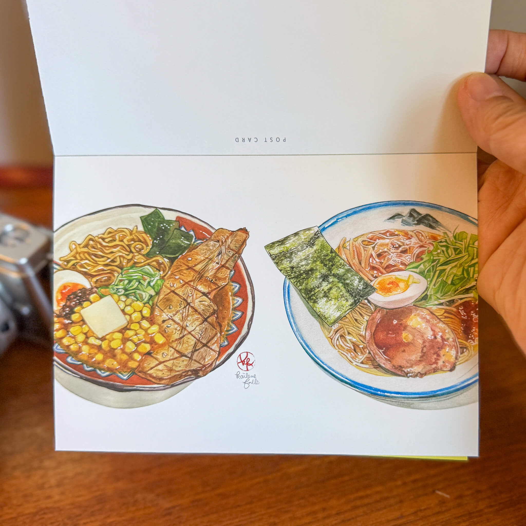 Food illustration Postcard Book "The Wonderful and Delicious in Japan"