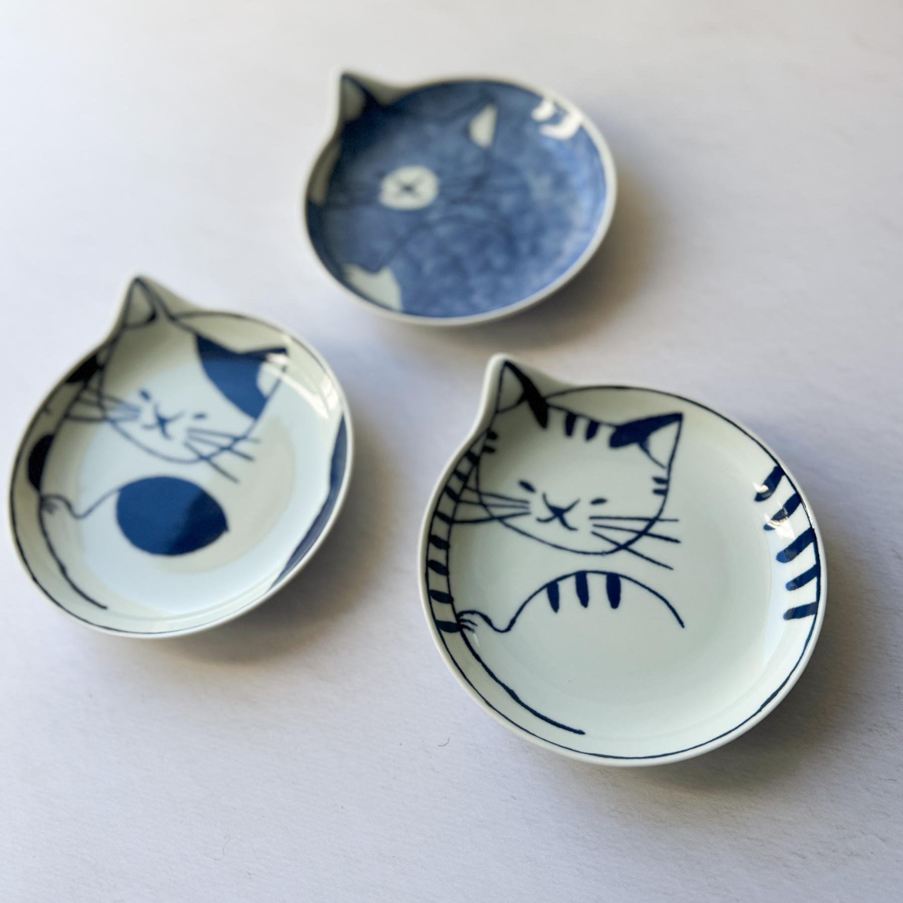 Hasami Porcelain Kitty Dessert Plate - Nagamochi Shop