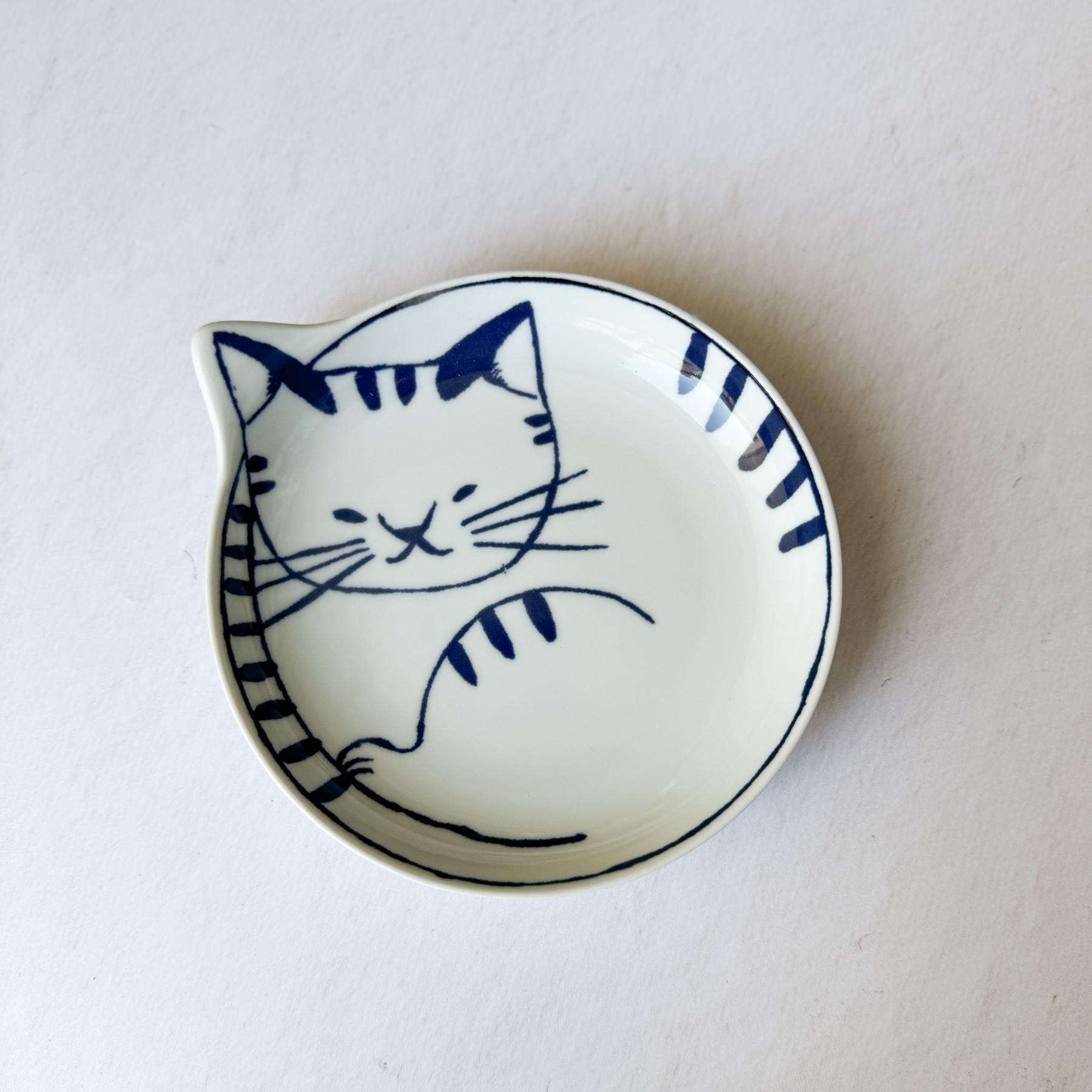 Hasami Porcelain Kitty Dessert Plate - Nagamochi Shop