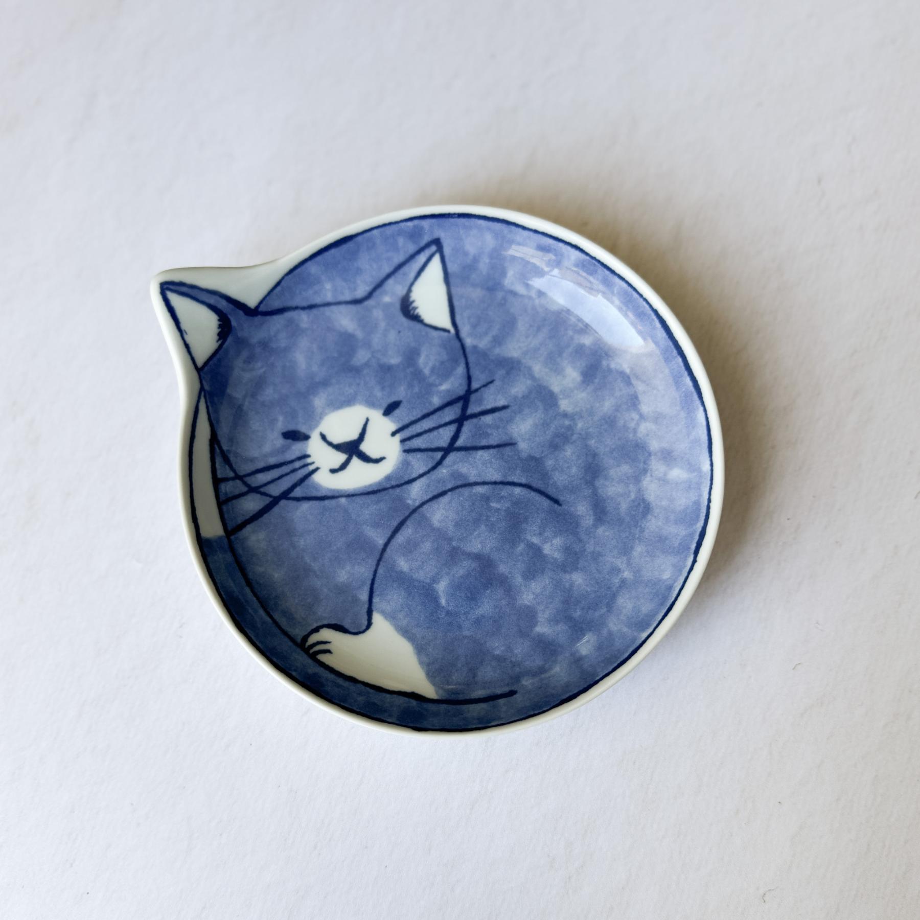 Hasami Porcelain Kitty Dessert Plate - Nagamochi Shop