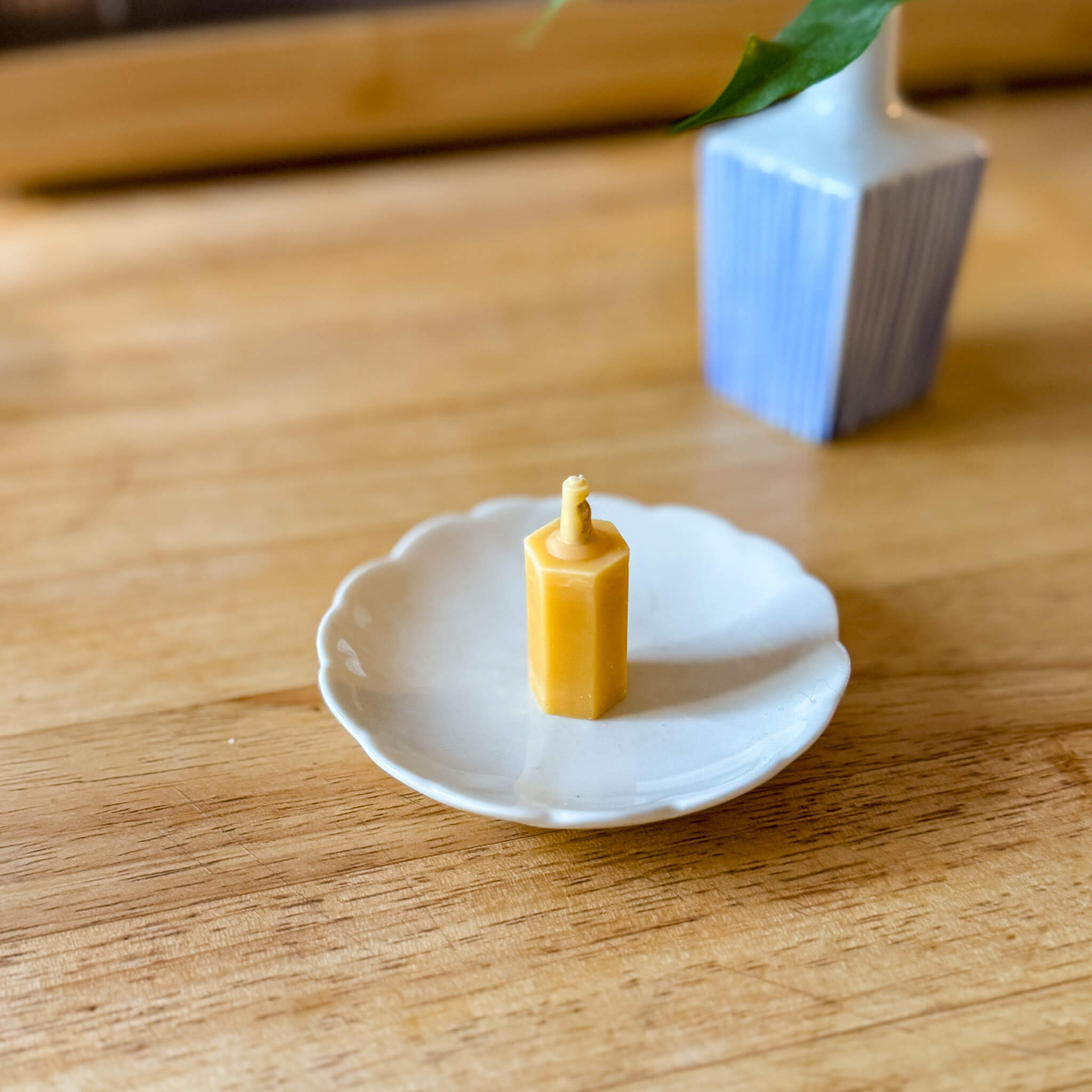 Handmade Tiny Rice Bran Wax Candles ROCKAKU