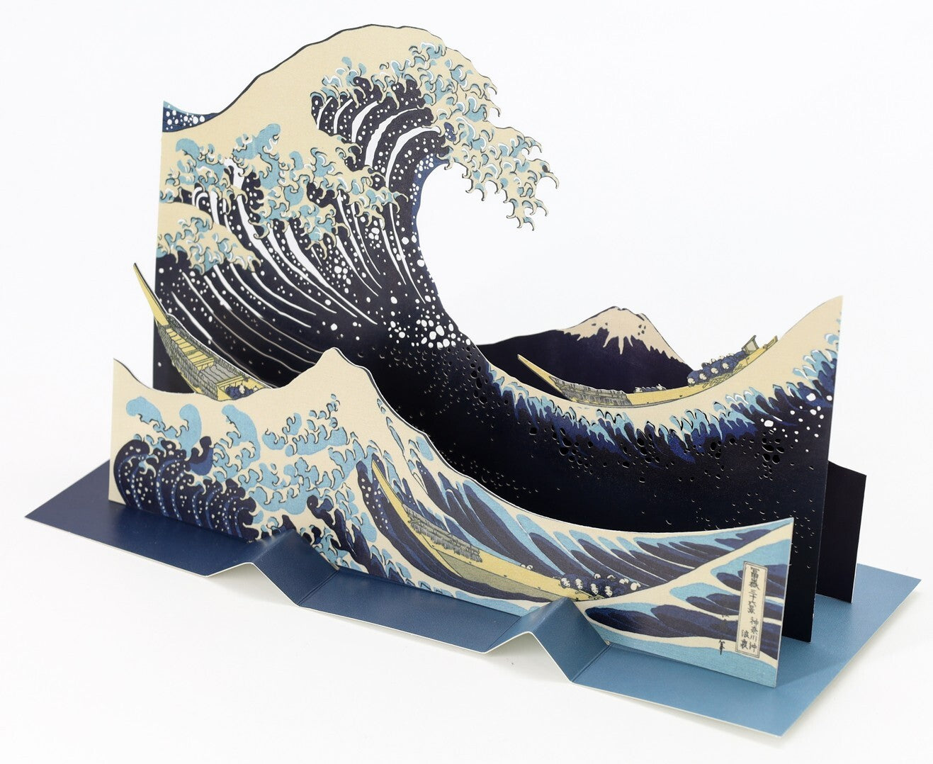 Katsushika Hokusai “The Great Wave off Kanagawa” 3D Ukiyo-e Layered Card