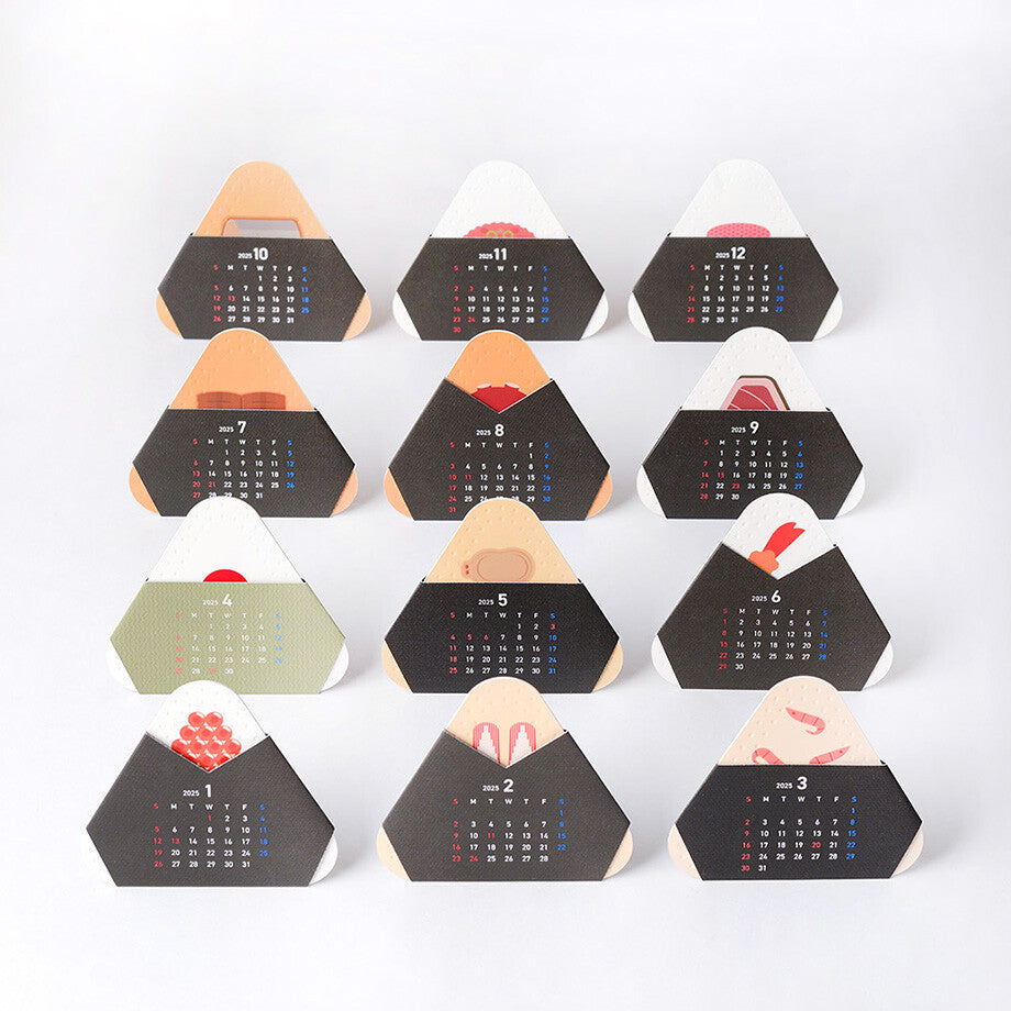 Tokyo Tsukiji Onigiri Calendar 2025 - Nagamochi Shop