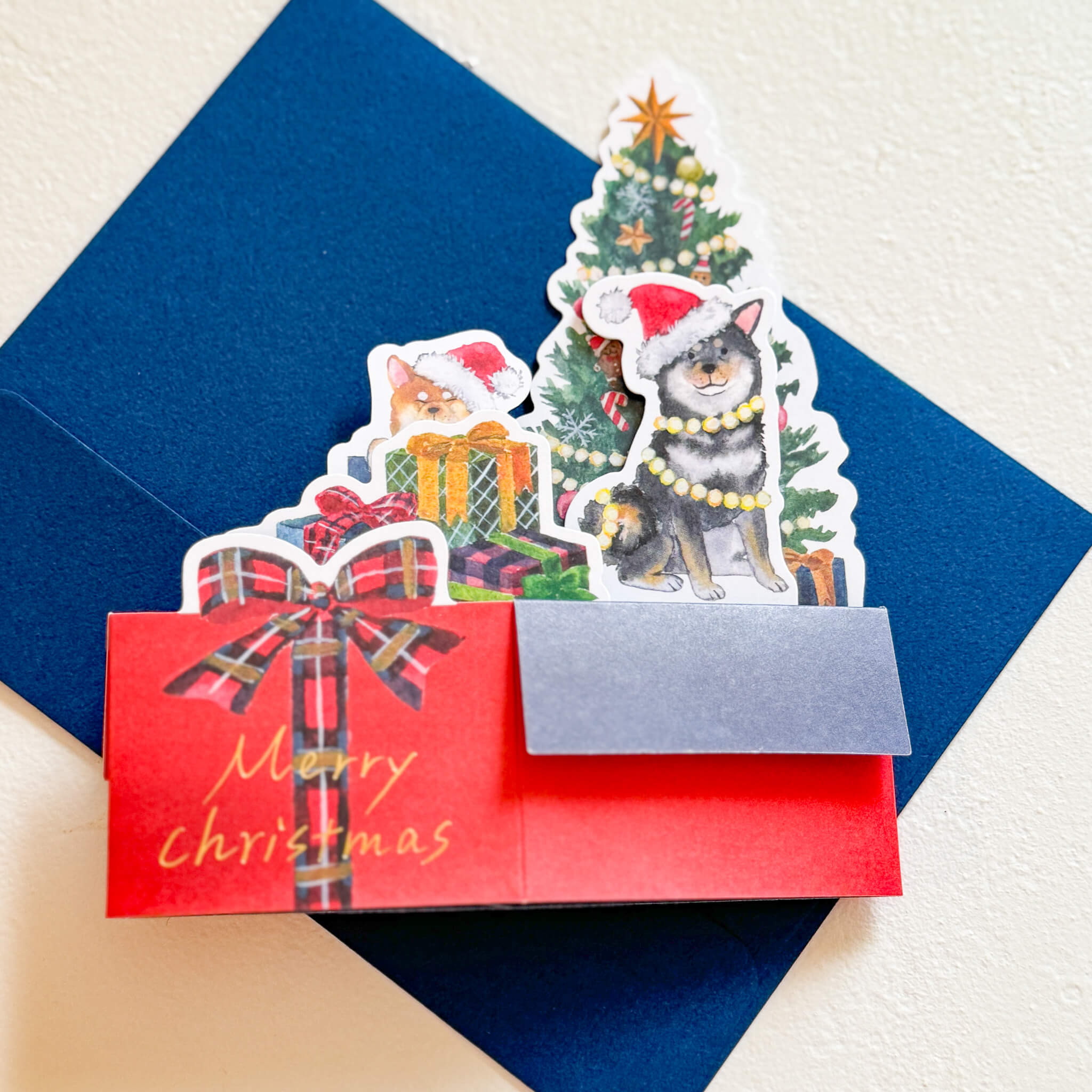 Christmas Shiba Inu Pop-Up Card