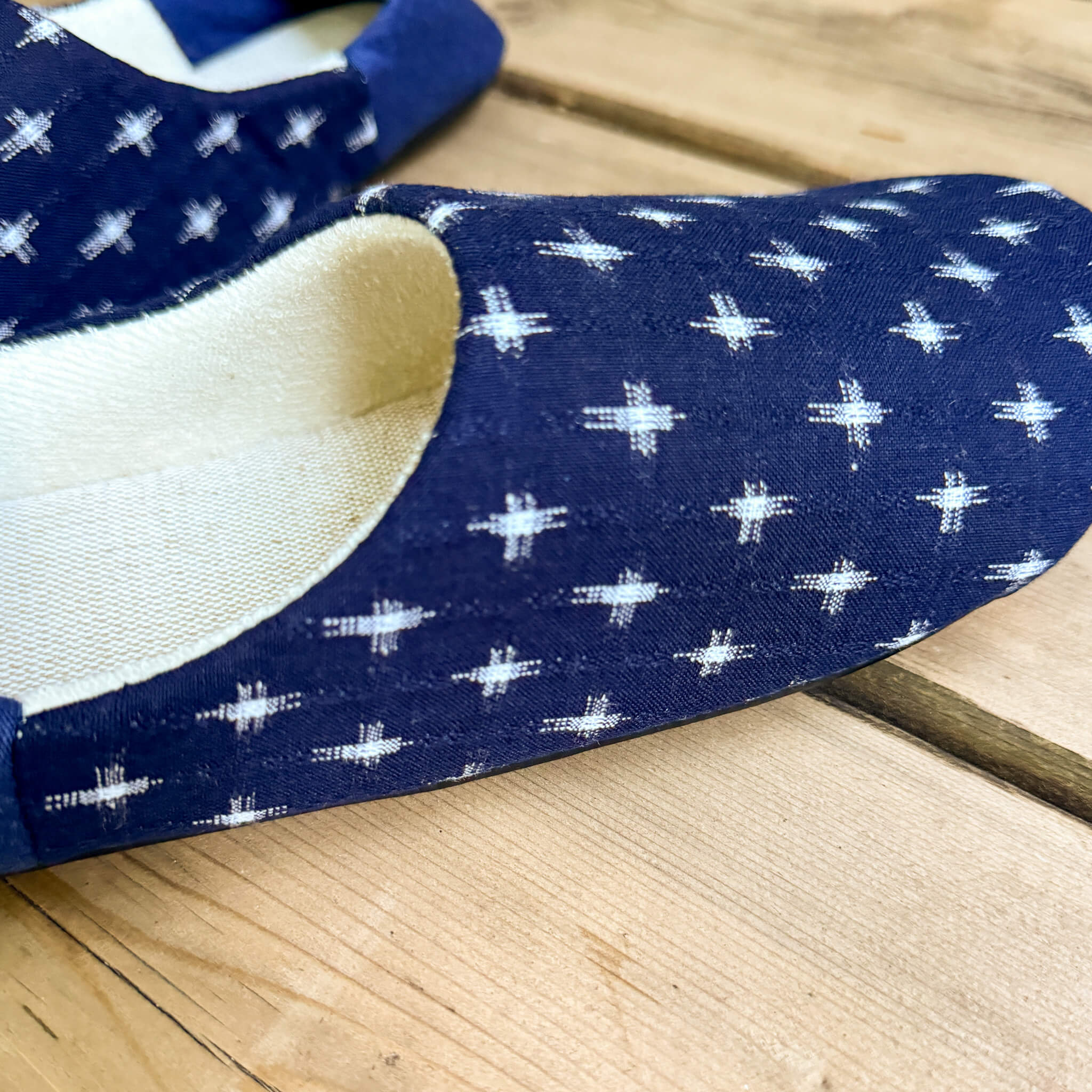 Kurume Fabric Room Slippers (24–26 cm) | Babouche Style
