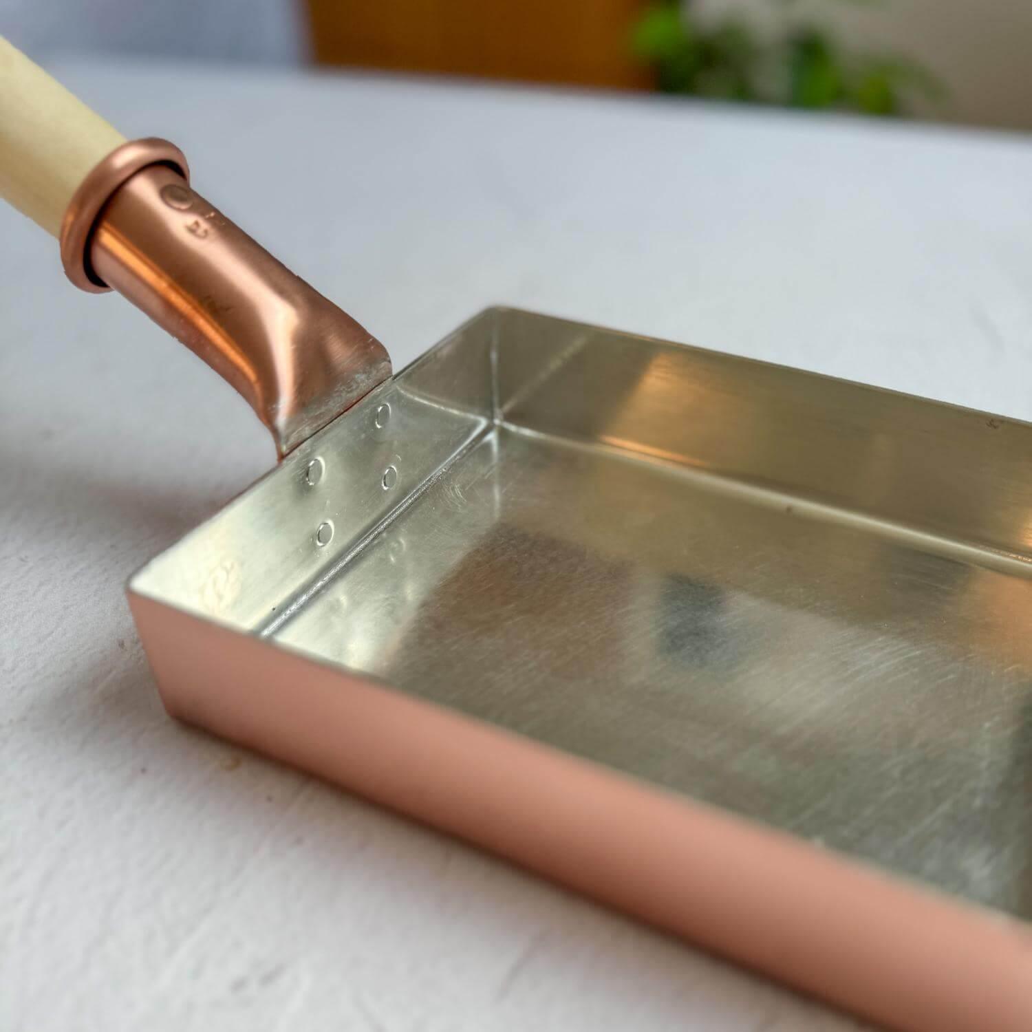 Copper Tamagoyaki Pan by Nakamura Douki - Nagamochi Shop