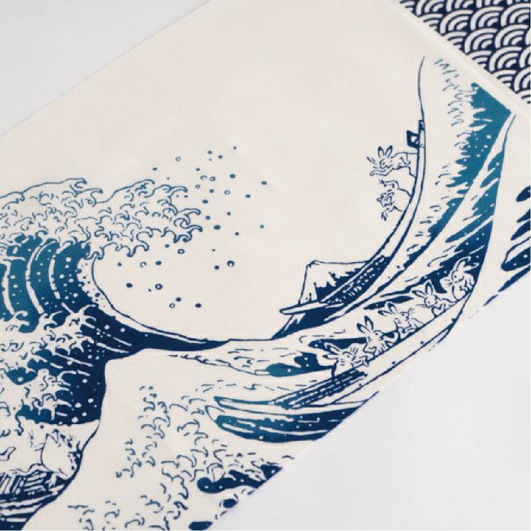 Tenugui Chojugiga Manga | The Great Wave off KANAGAWA - Nagamochi Shop