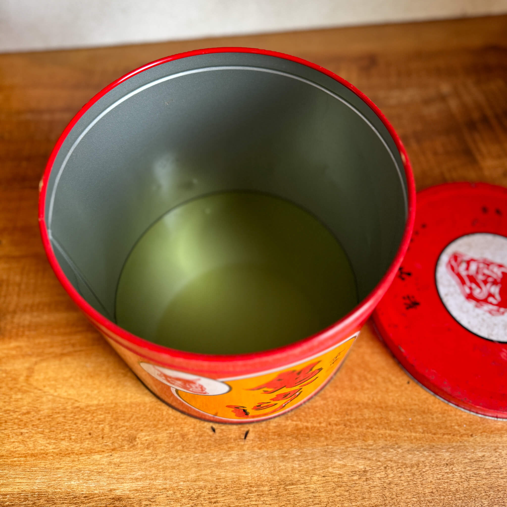 Vintage Mustard Tin Can "Oni Karashi"