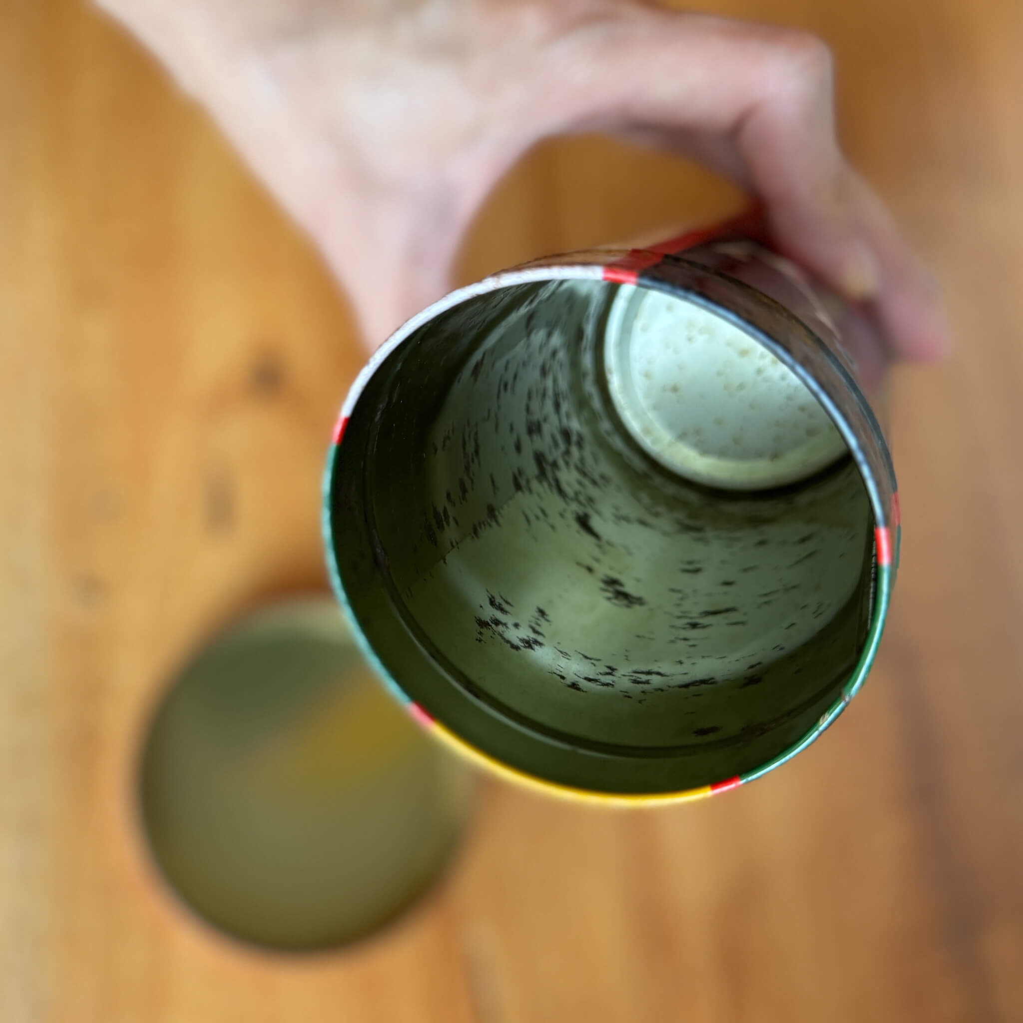 Vintage Storage Tin Can for Ochazuke Nori