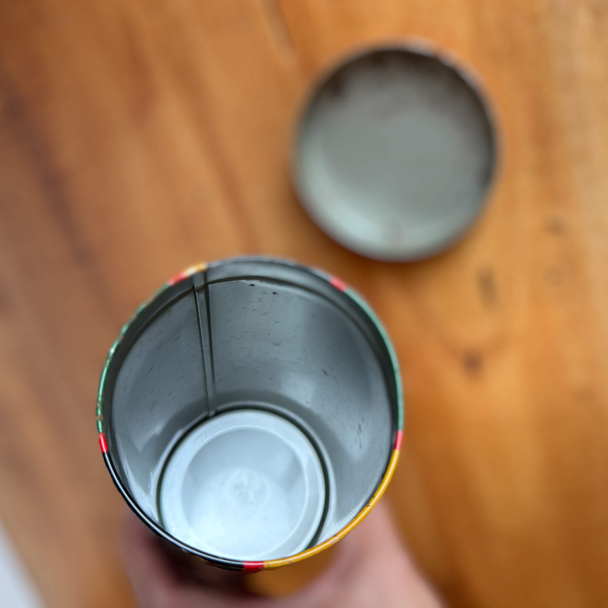 Vintage Storage Tin Can for Ochazuke Nori