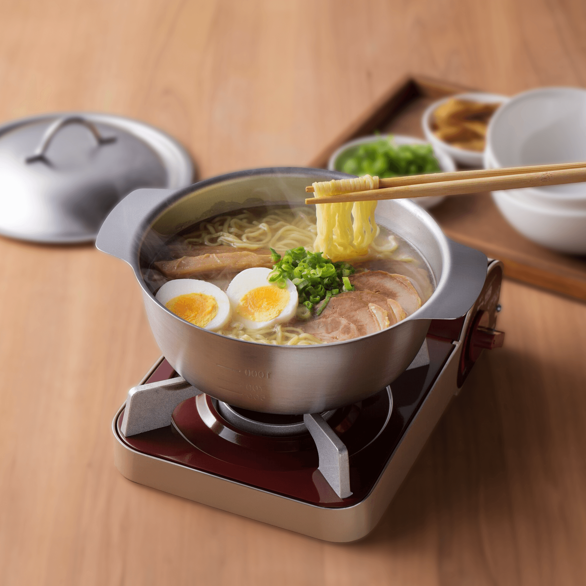 18cm Stainless Steel Pot with Lid / YOSHIKAWA - Nagamochi Shop