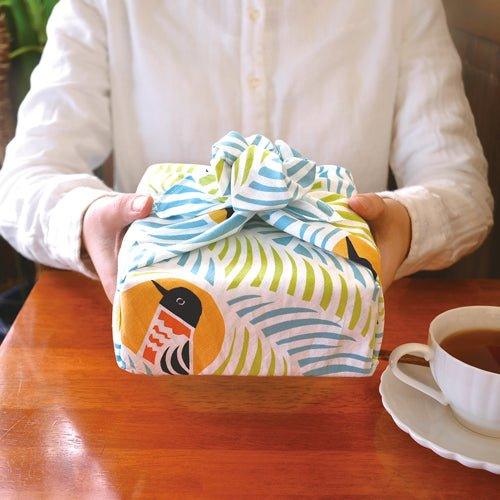 Cats & Birds Furoshiki 70 x 70cm - Nagamochi Shop