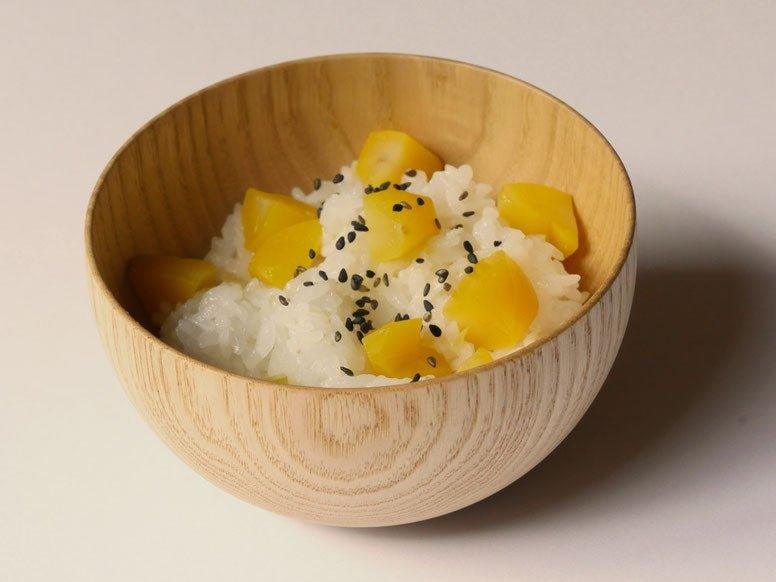 Chestnut Wood Bowl "Shirasagi Bowl" (Ishikawa Japan) - Nagamochi Shop