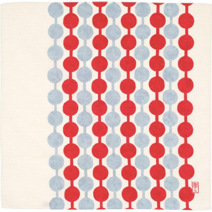 Gion Motif Furoshiki (Tsunagi-Dango Red) 48cm x 48cm - Nagamochi Shop