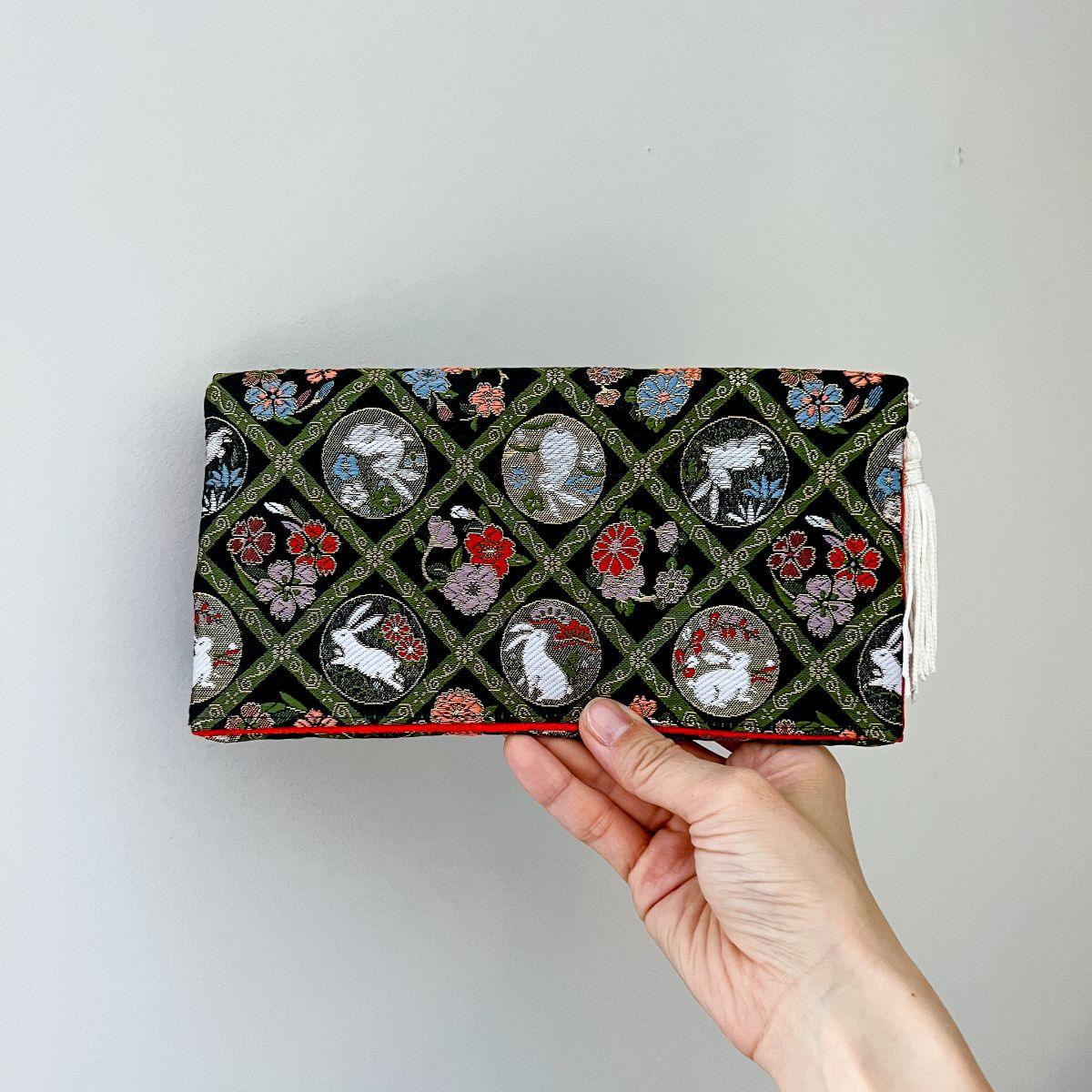 Handmade Kimono Clutch Pouch bag - Nagamochi Shop