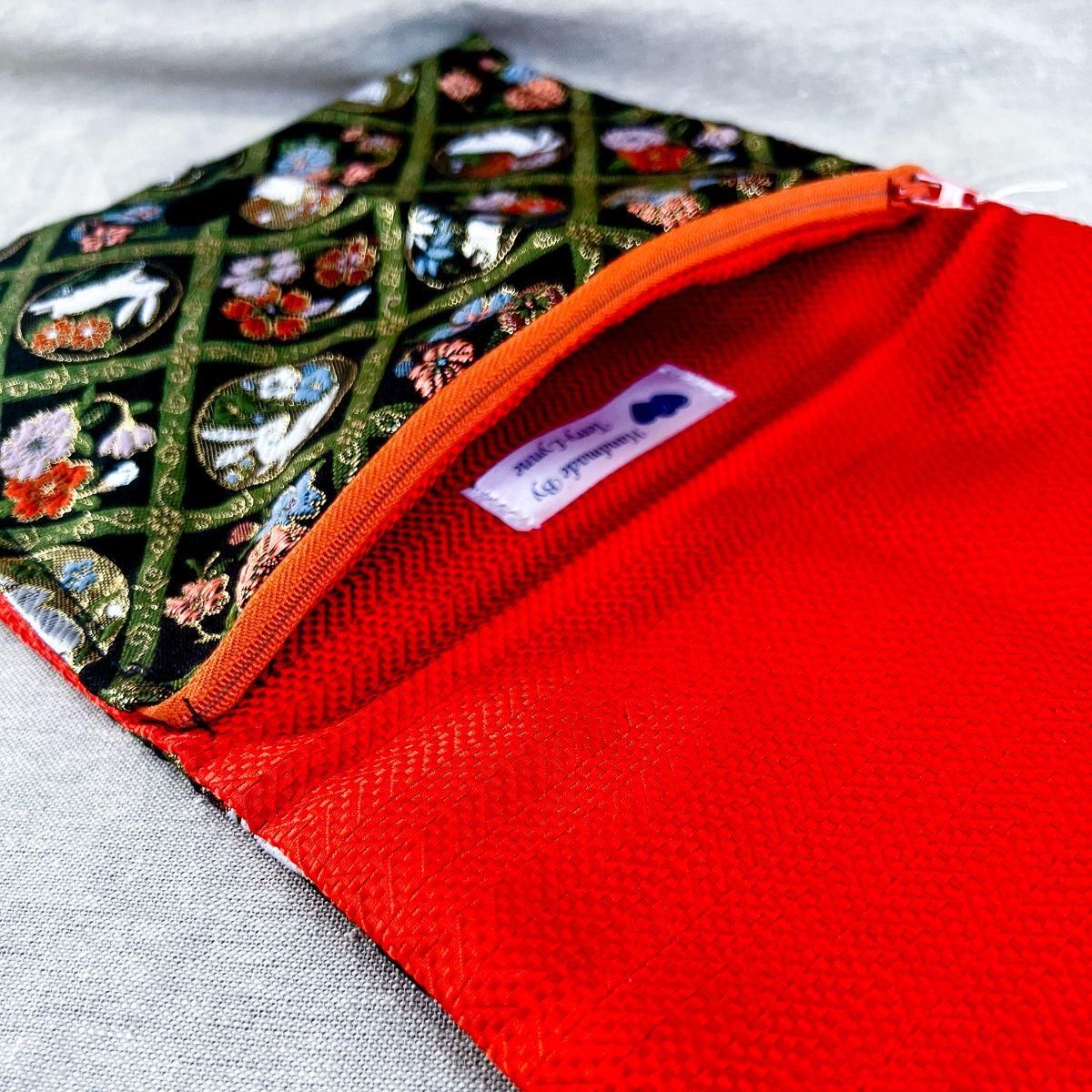 Handmade Kimono Clutch Pouch bag - Nagamochi Shop