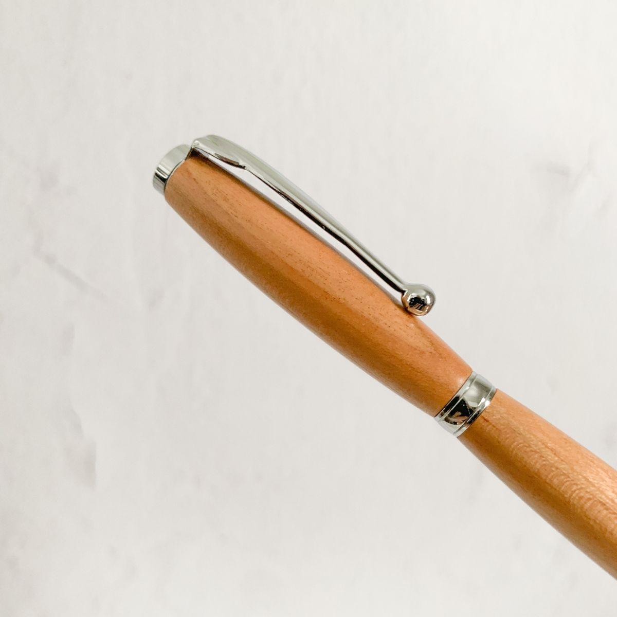 Handmade Sakura Wood Ballpoint Pen with Refills - Nagamochi Shop
