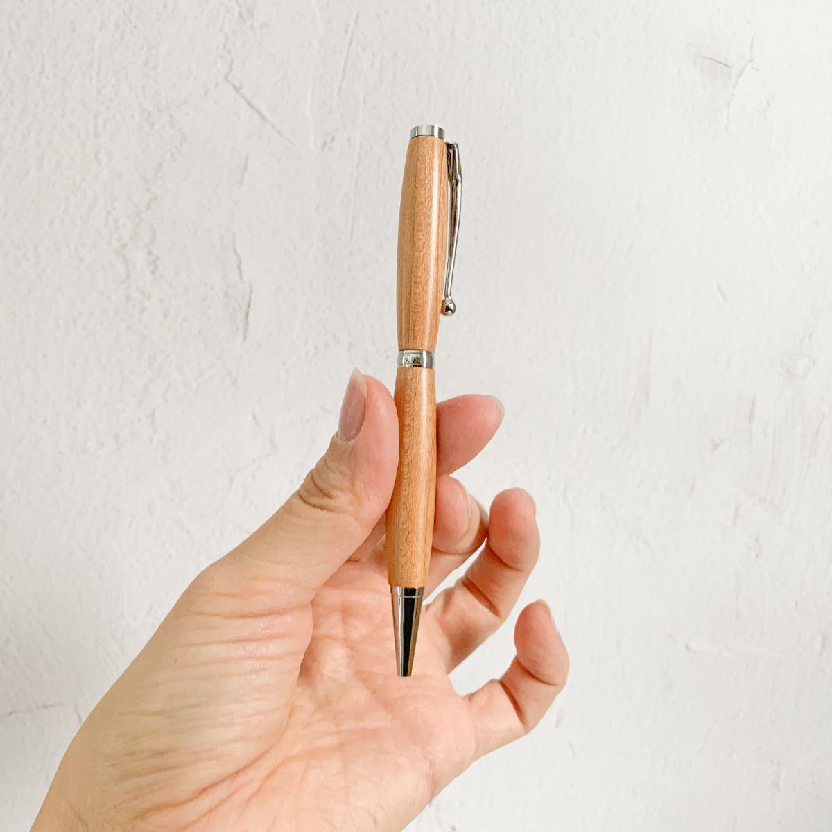 Handmade Sakura Wood Ballpoint Pen with Refills - Nagamochi Shop