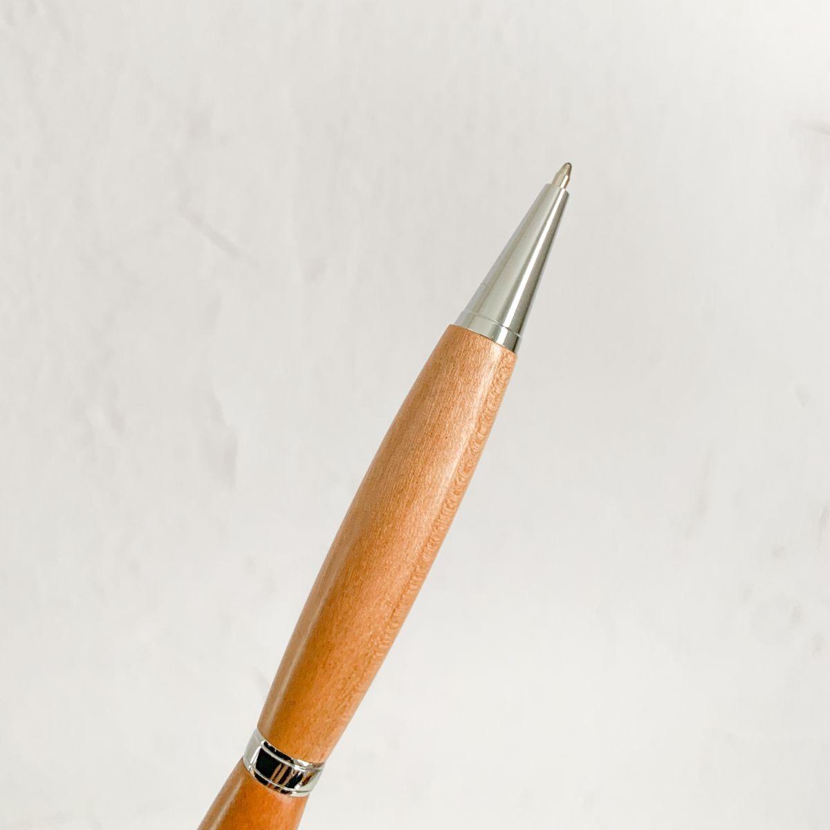 Handmade Sakura Wood Ballpoint Pen with Refills - Nagamochi Shop