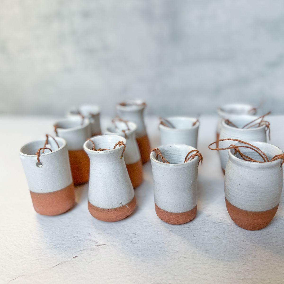 Handmade Tiny Hanging Flower Bud Vase - Nagamochi Shop