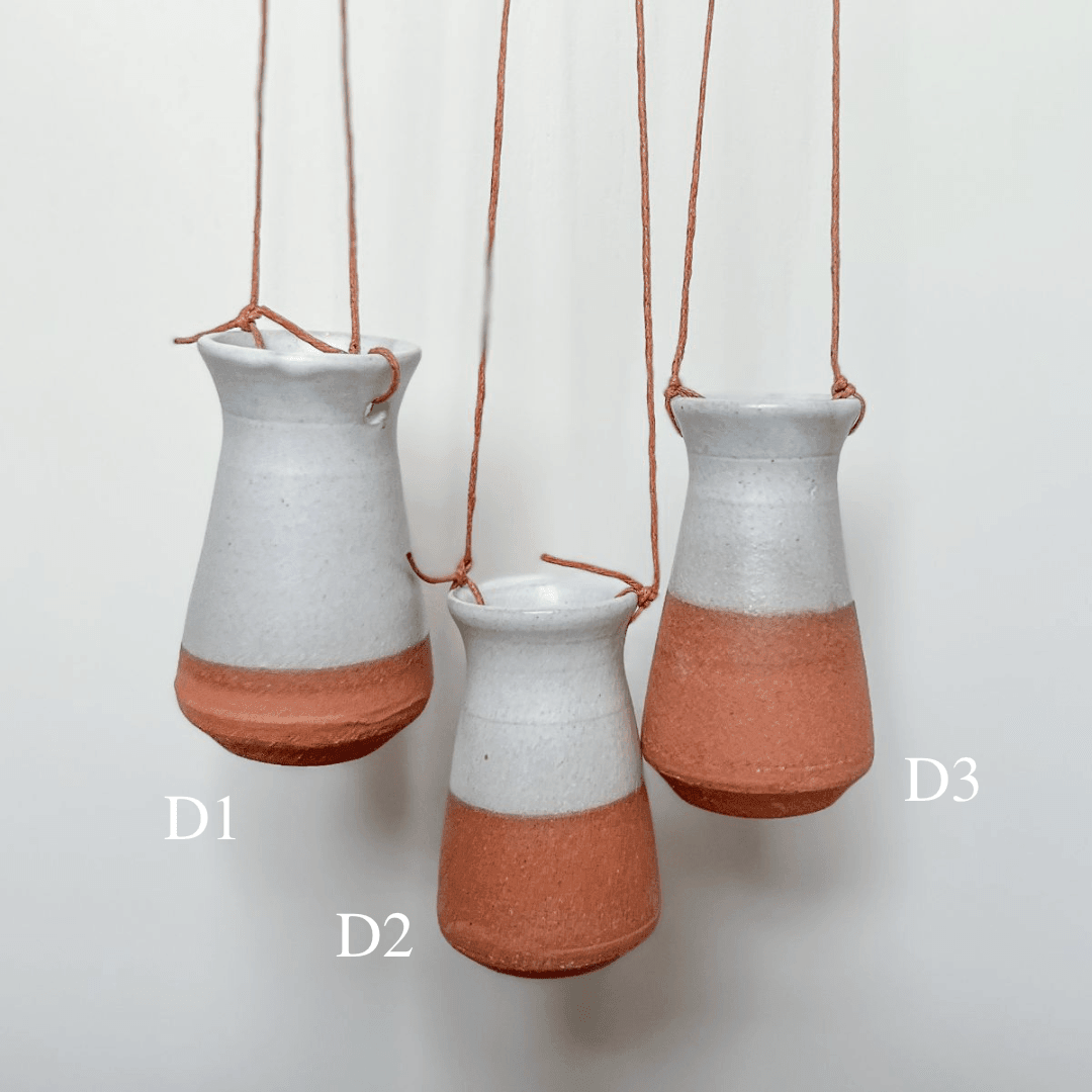 Handmade Tiny Hanging Flower Bud Vase - Nagamochi Shop