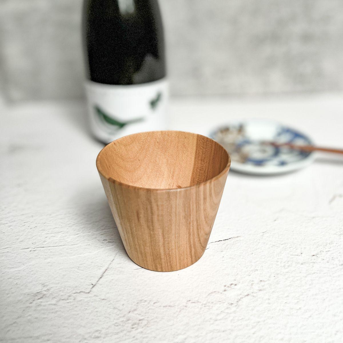 Handmade Wood Soba Choko Cup (Ishikawa Japan) - Nagamochi Shop
