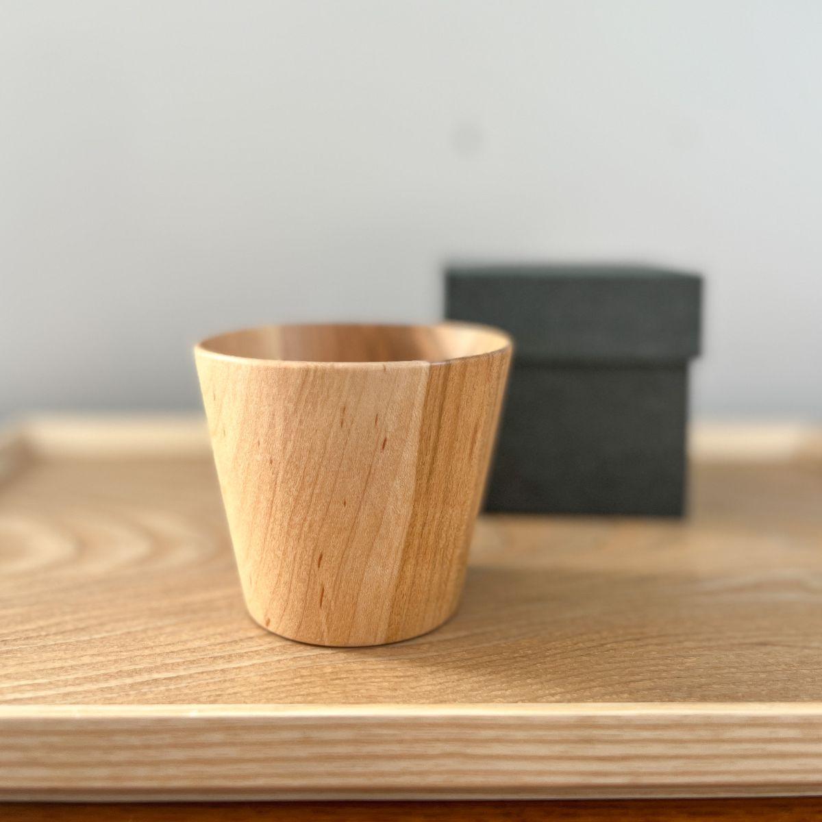 Handmade Wood Soba Choko Cup (Ishikawa Japan) - Nagamochi Shop